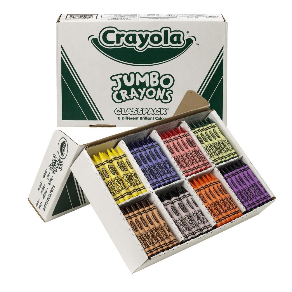 Crayola 8 Pack Crayons, Jumbo Size Size, Pack Of 2