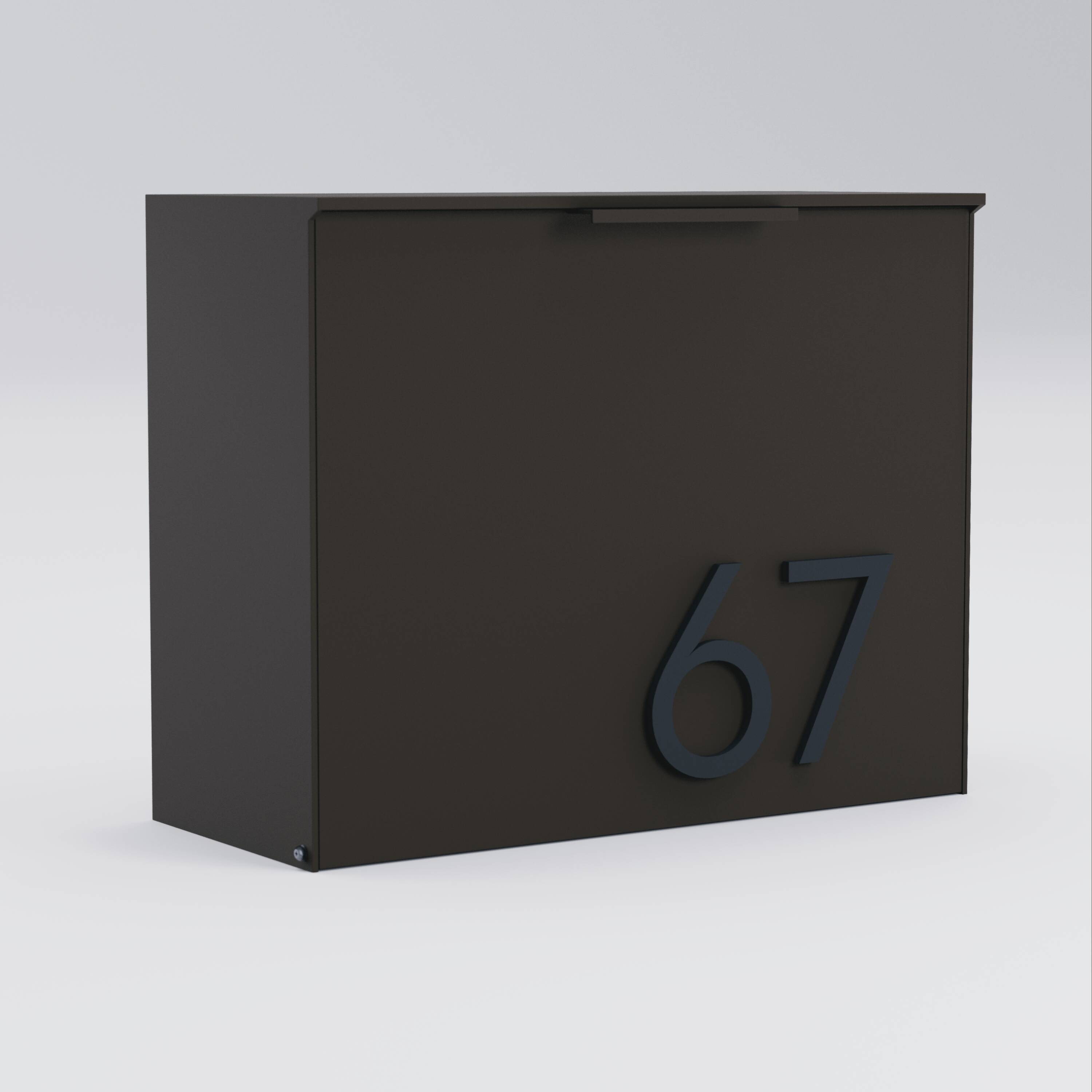 Post & Porch CUBBY-BROWN mailboxes - View #3