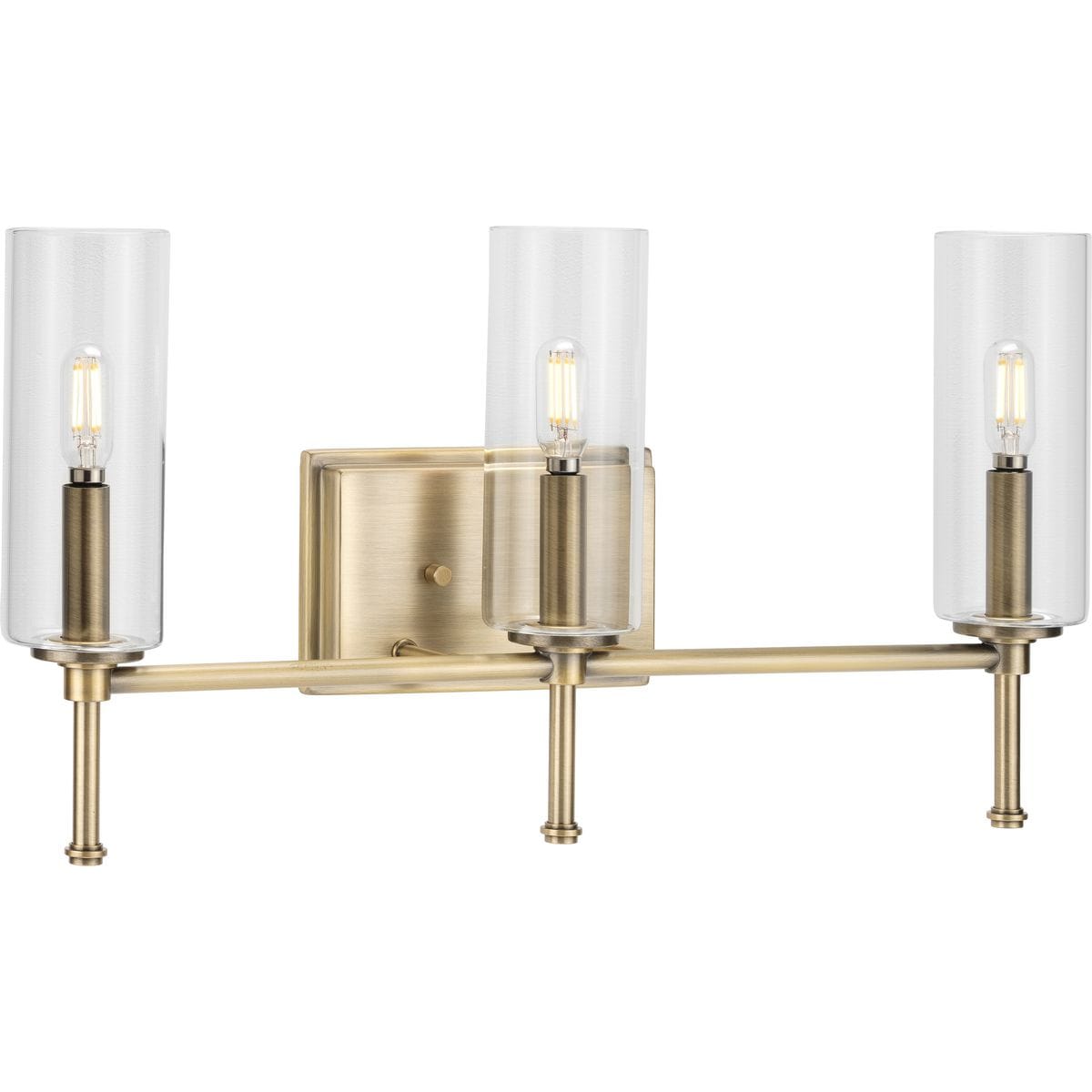 Progress Lighting P300358-163 Elara 22.12-in 3 -Light Brass Transitional Vanity light