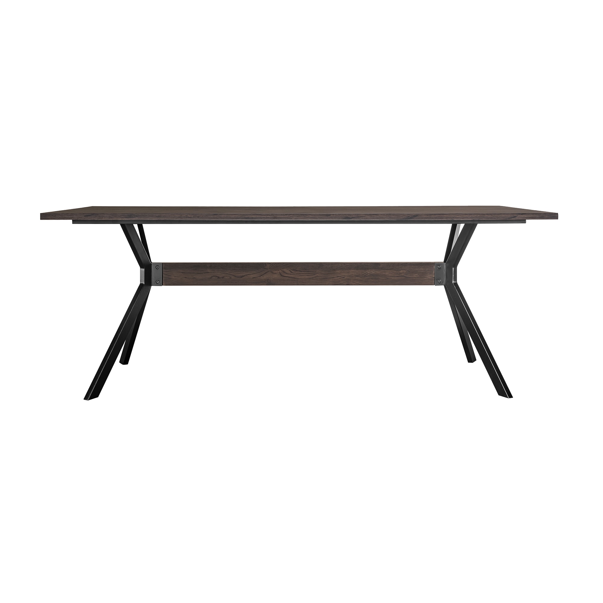 Armen Living Nevada Dark Brown Contemporary/Modern Dining Table, Wood ...