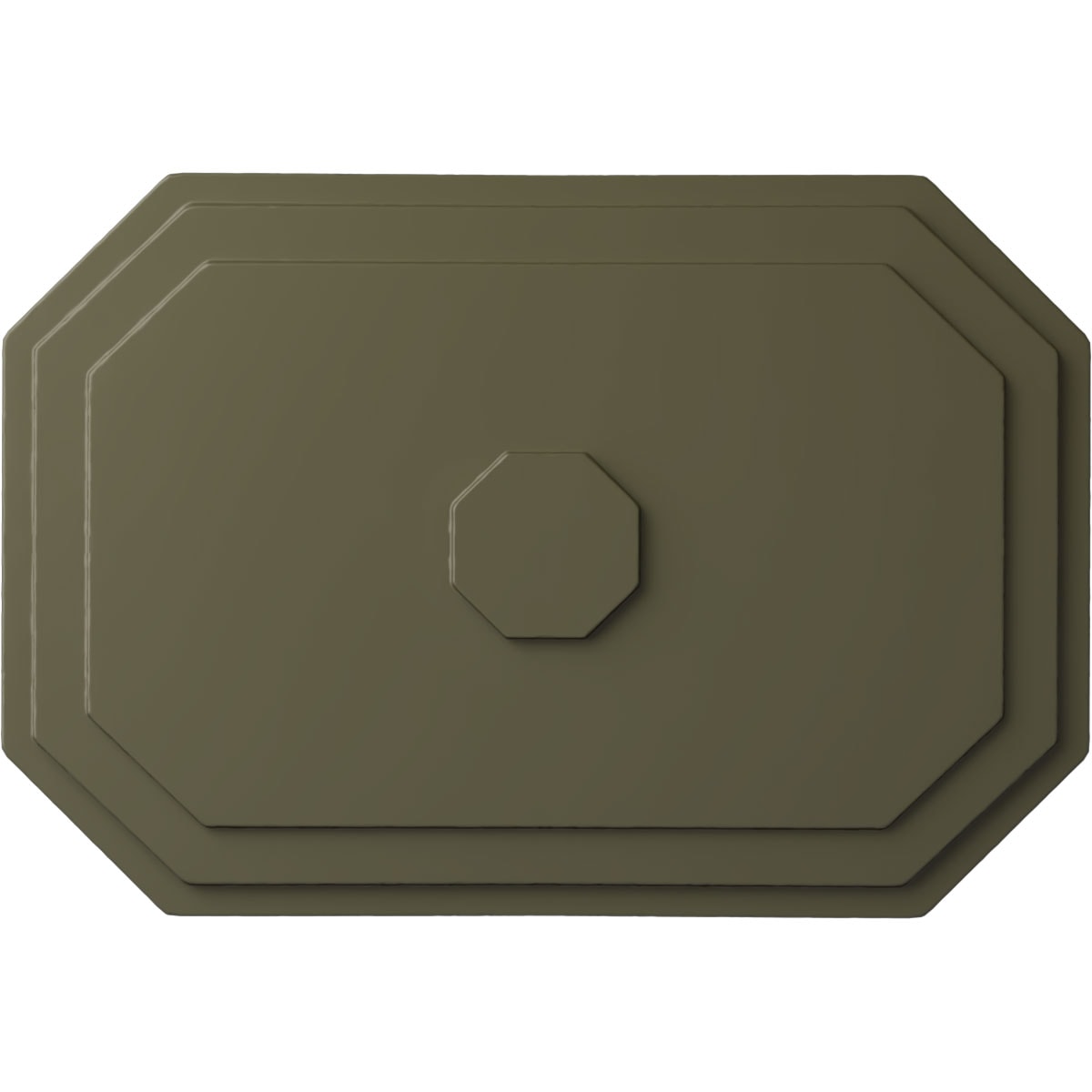 Ekena Millwork CM25FEPTF Felix 25.25-in W x 17.25-in L Painted Turtle Polyurethane Whole Ceiling Medallion