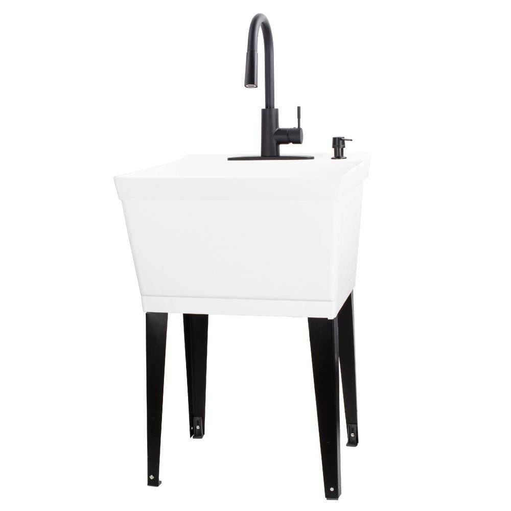 Cambridge Resources 23.5-in x 22.875-in 1-Basin White Freestanding