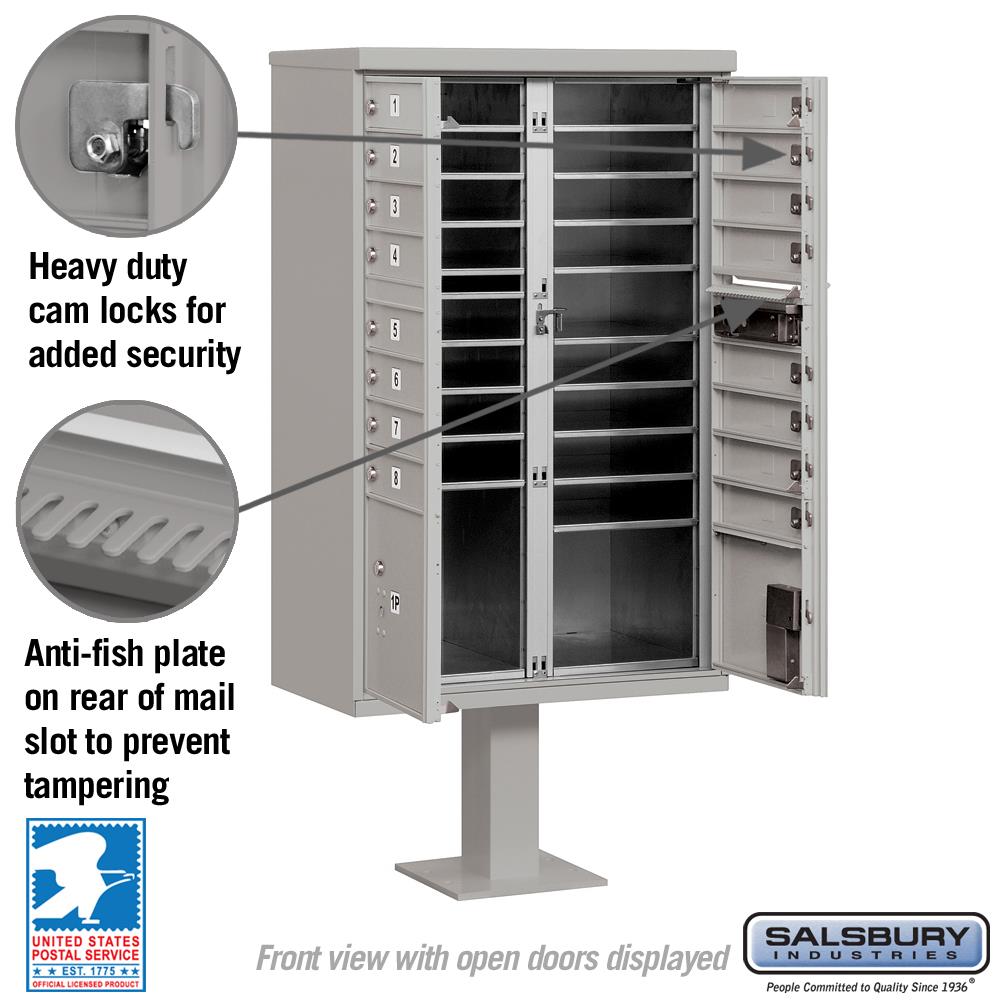SALSBURY INDUSTRIES 3316GRY-U mailboxes - View #2