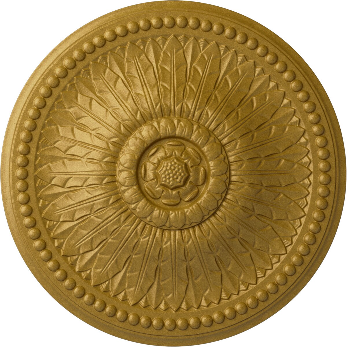 Ekena Millwork CM29SPPGS Springtime 29.375-in W x 29.375-in L Pharaohs Gold Polyurethane Ceiling Medallion