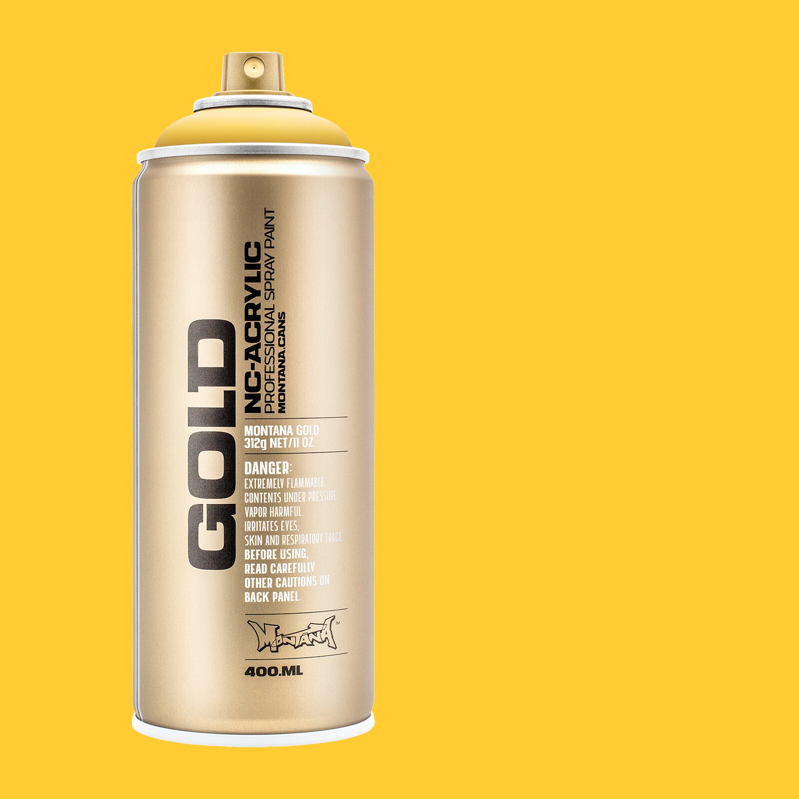 Montana Cans MXG-G1210 GOLD Matte Yellow Submarine Spray paint ( NET WT. 11-oz )