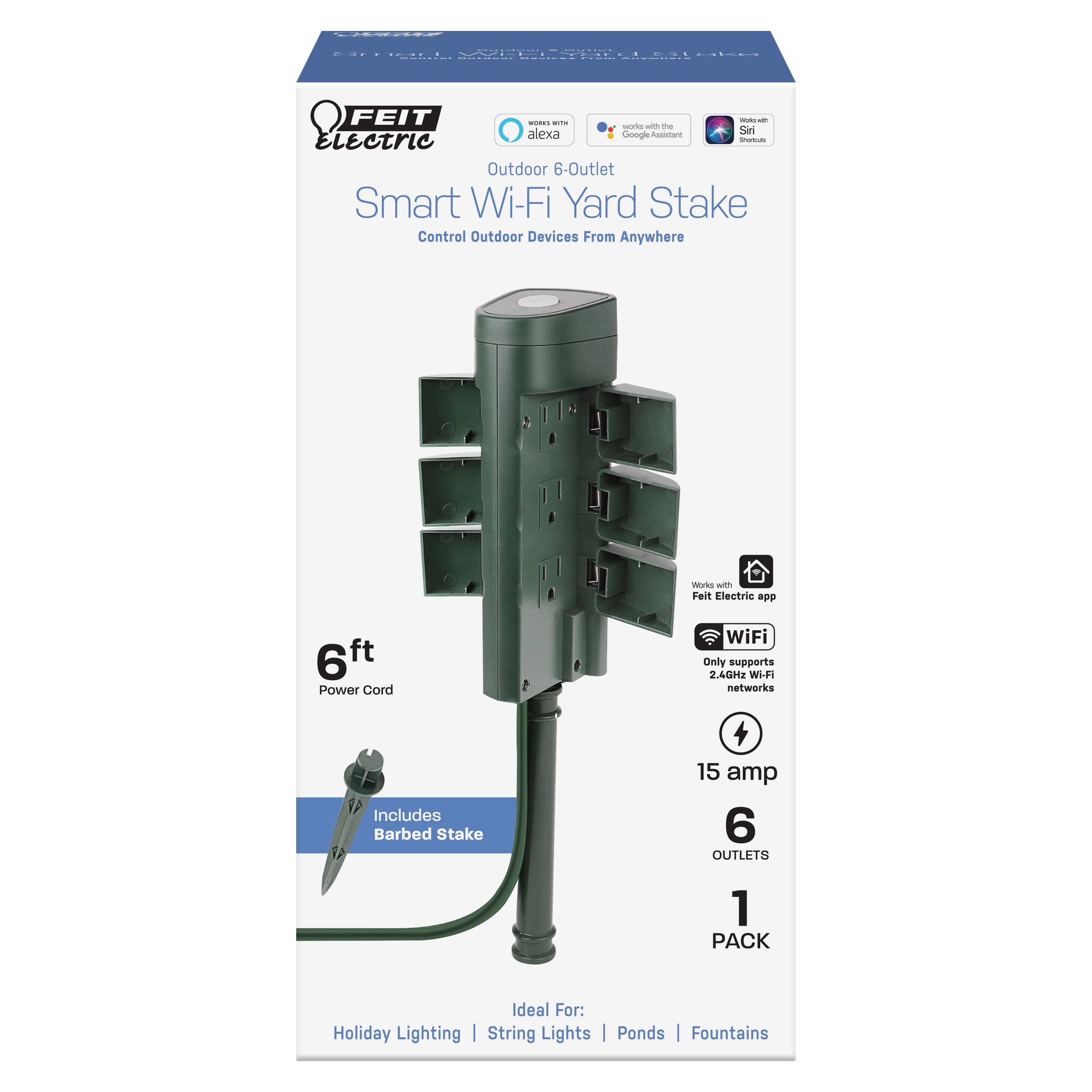 74517: Enbrighten Outdoor Wi-Fi Smart Plug Yard Stake - Setup & Pairing 