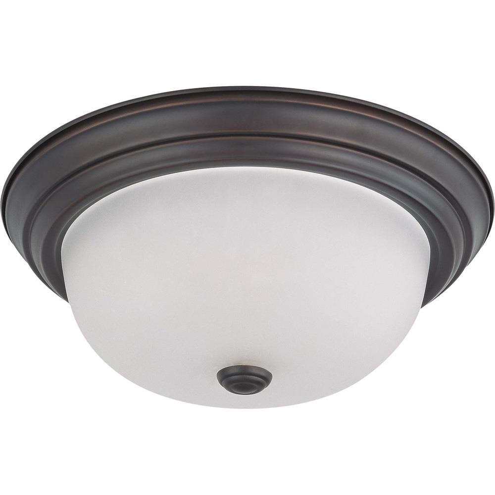  LW3336 1-Light 2-in Mahogany Bronze Semi-flush Mount Light