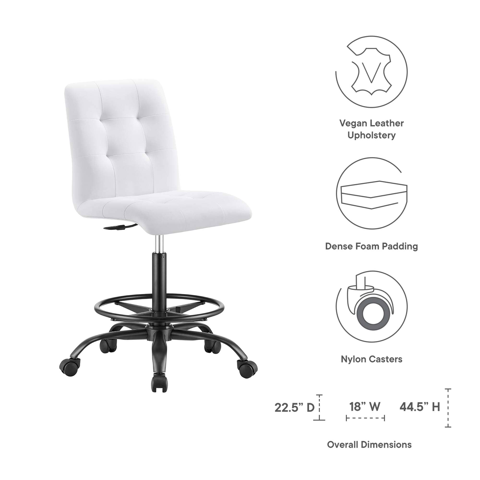 Modway EEI-4979-BLK-WHI Office-Chairs - View #2