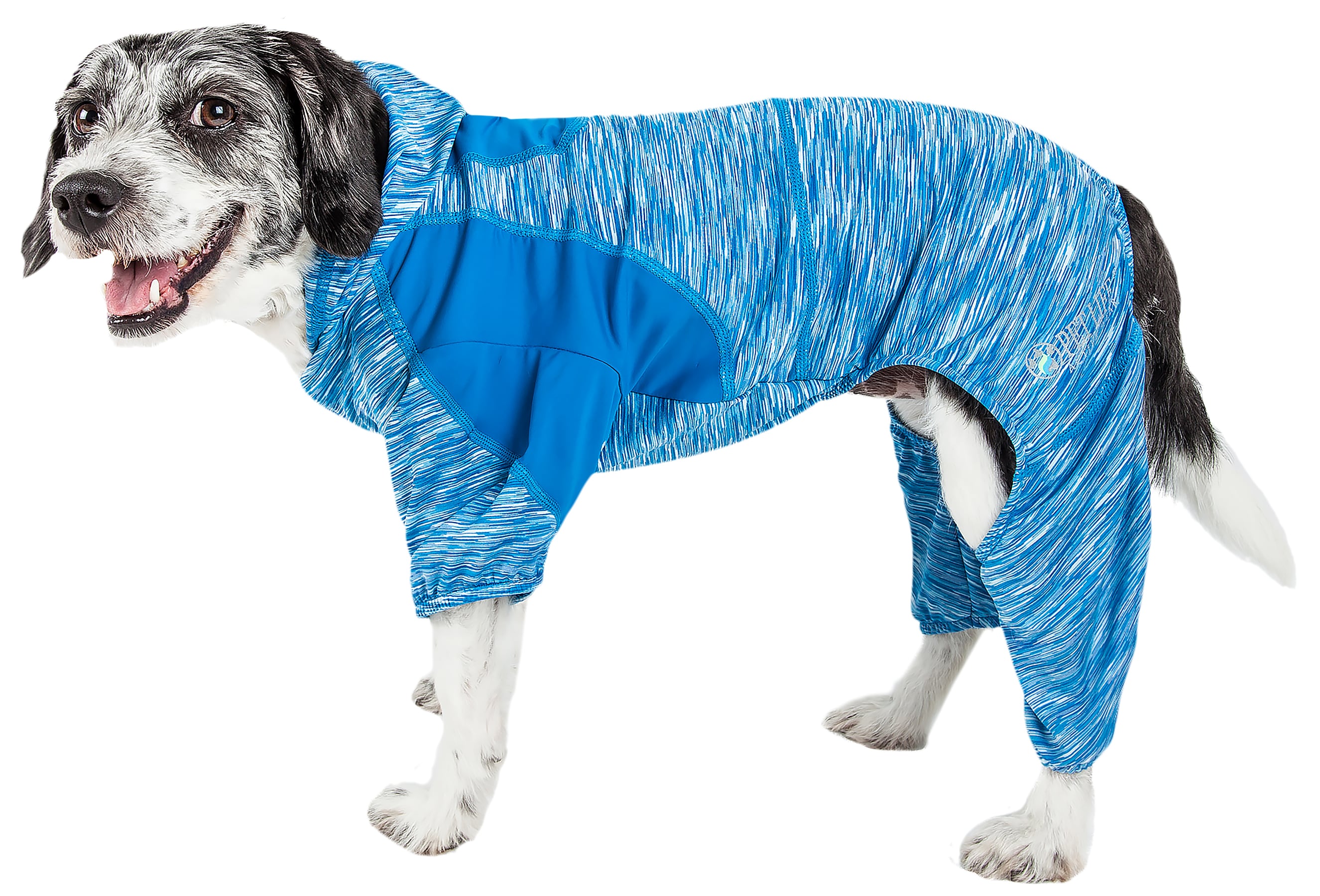 Pet Life YGHL1BLMD Blue Dog/Cat Pet Full body performance suit Medium