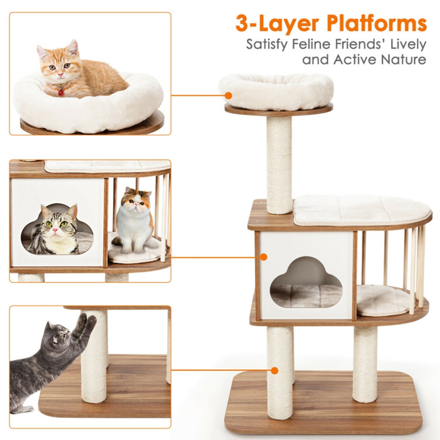 Mondawe MO-PS7376BN Cat-Trees - View #6