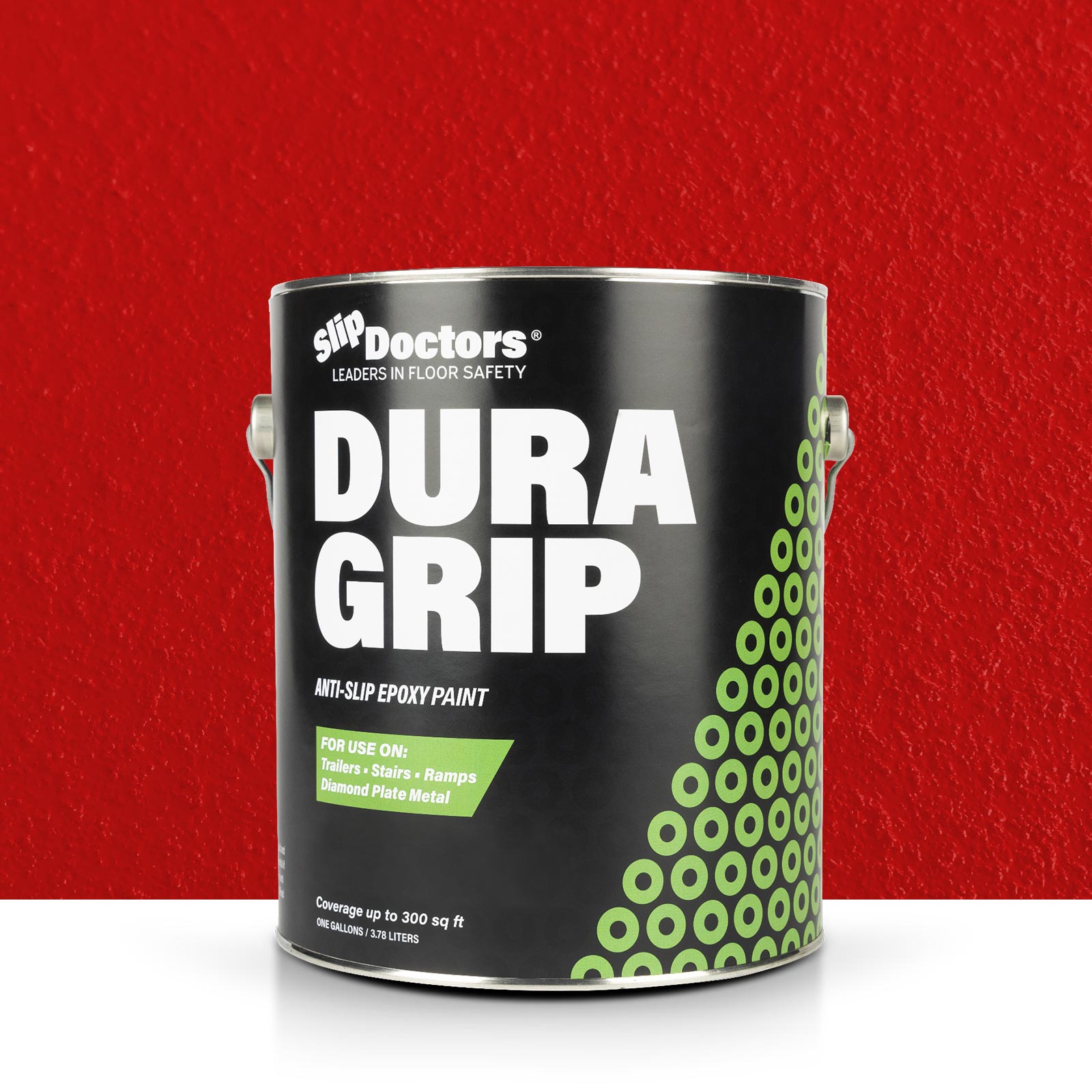 SlipDoctors S-CT-DURRED1G Dura Grip Red Semi-gloss Interior/Exterior Anti-Skid Porch and Floor paint ( 1-gallon )