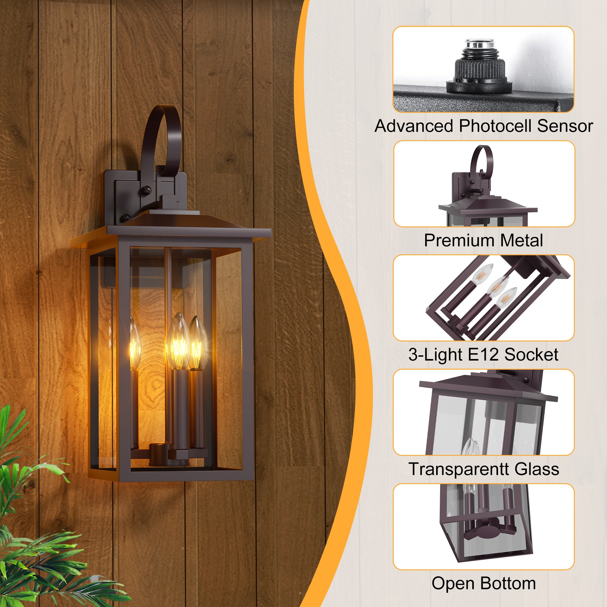 Maxax MX7004-W3BR Outdoor-Wall-Lighting - View #3