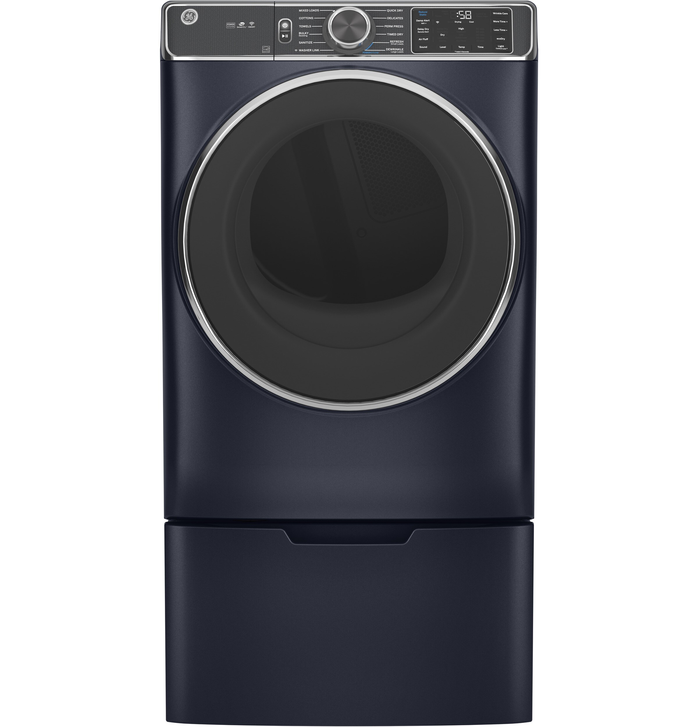 GE Universal Laundry Pedestal (Sapphire Blue) with Storage Drawer