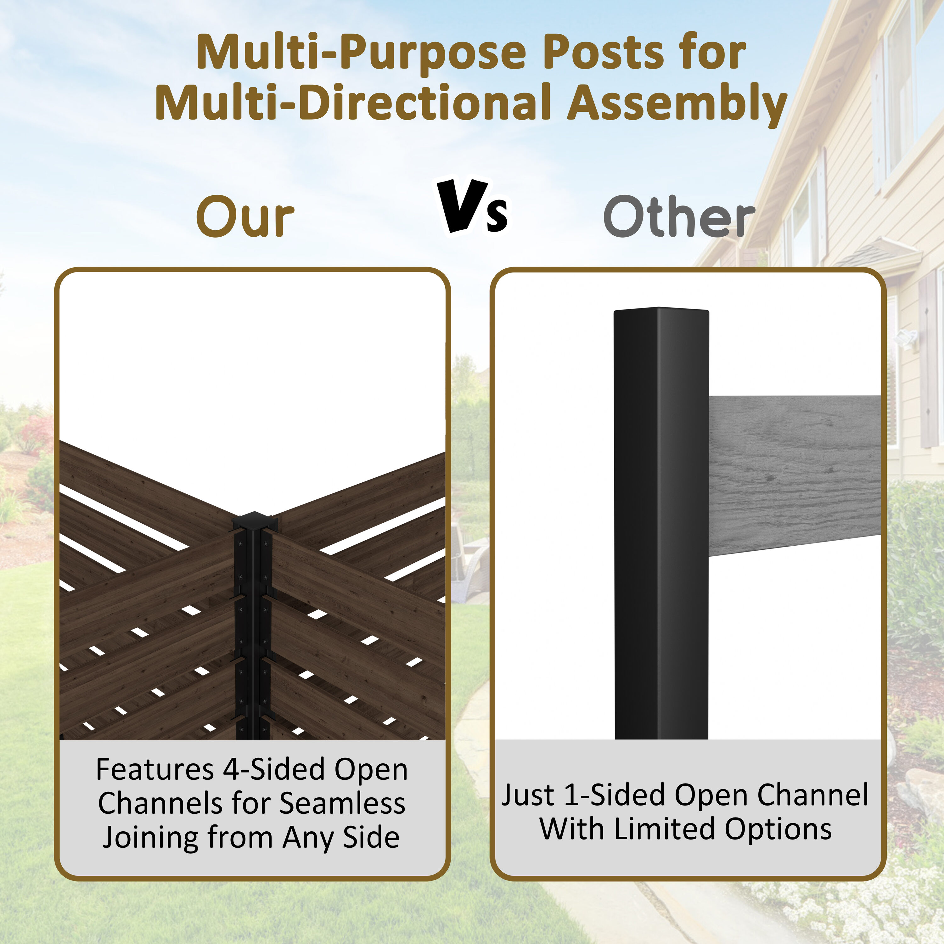 VEIKOUS PG0218-02NW-4 Outdoor-Privacy-Screen - View #3