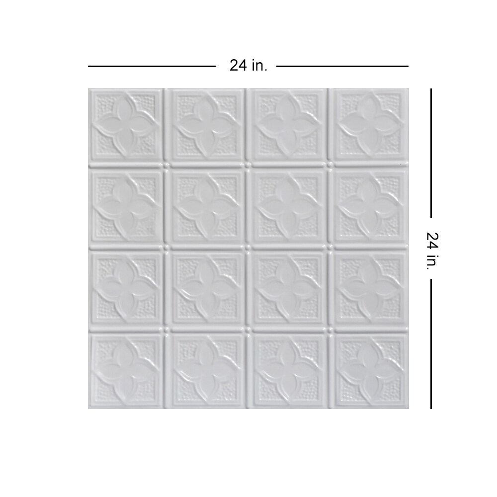 From Plain to Beautiful in Hours SKPC203-WH-24X24-N12 Ceiling-Tile - View #3