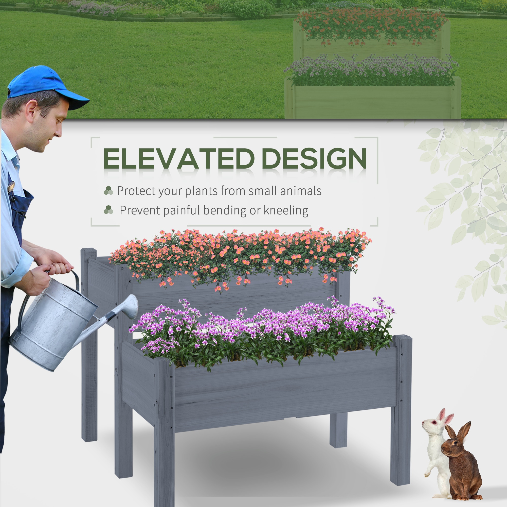 AHIOU HOME ZAAHG-P217237GB Raised-Planter-Boxes - View #8