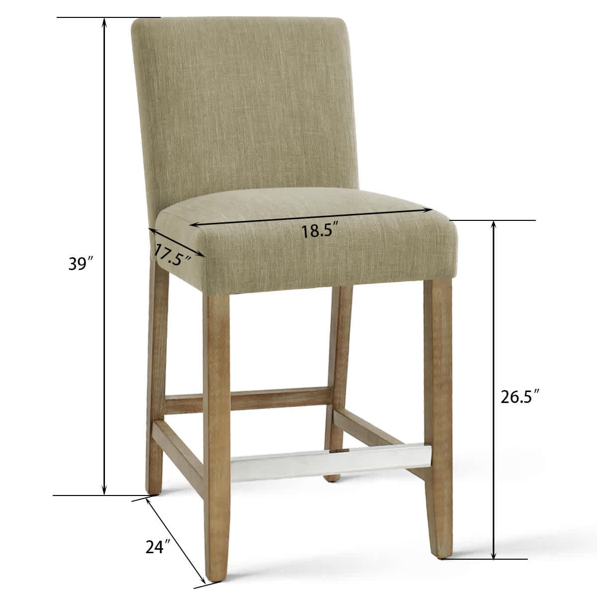 Maison Boucle NORTH-COUNTER-GREEN2 stools - View #4