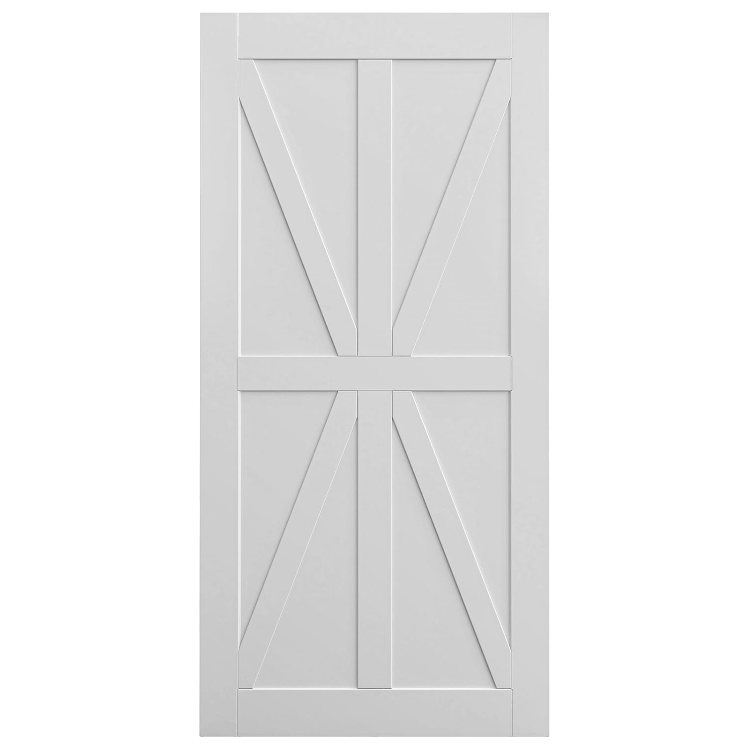 SINOFURN SYB590009WT 28-in x 80-in White Prefinished Wood Solid core Single (Hardware Not Included)