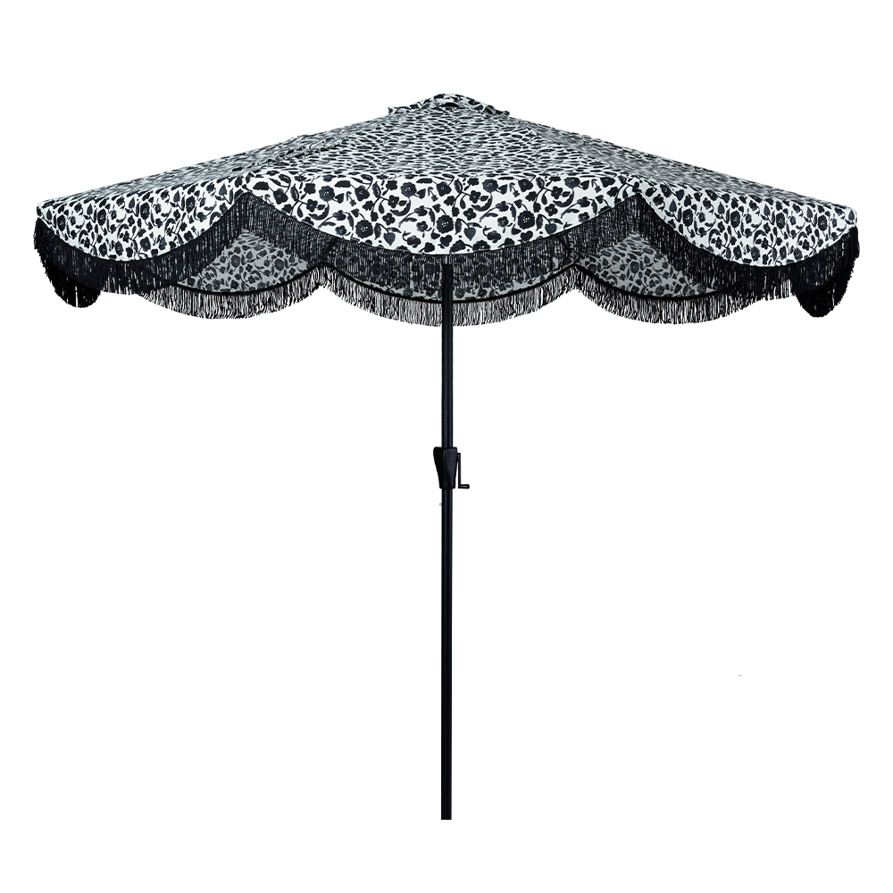 Fashion TL8278012841LW 9-ft Aluminum Black Market Patio Umbrella