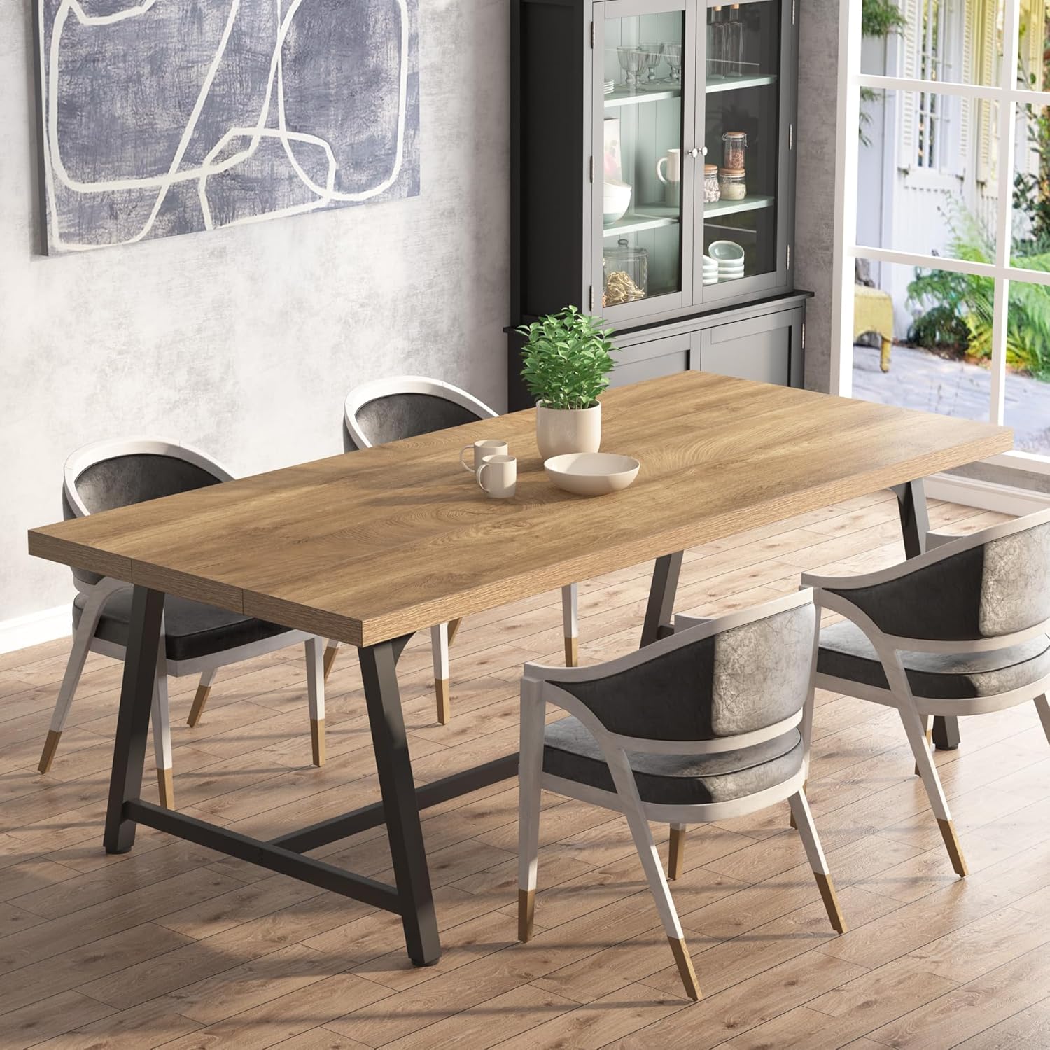 Tribesigns LWOYJL-0912YY Dining-Tables - View #2