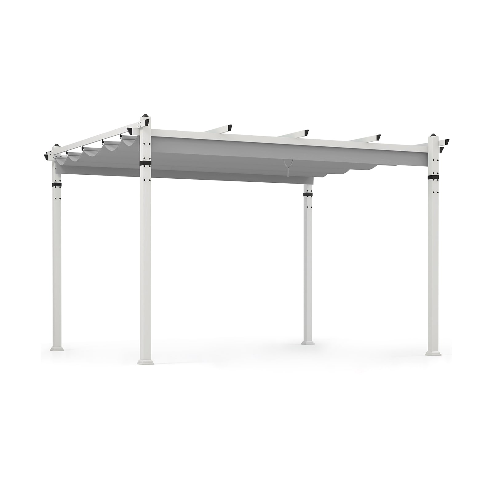 Poinic CWZ11781HS 12-ft x 10-ft Gray Gazebo with Soft Top Roof