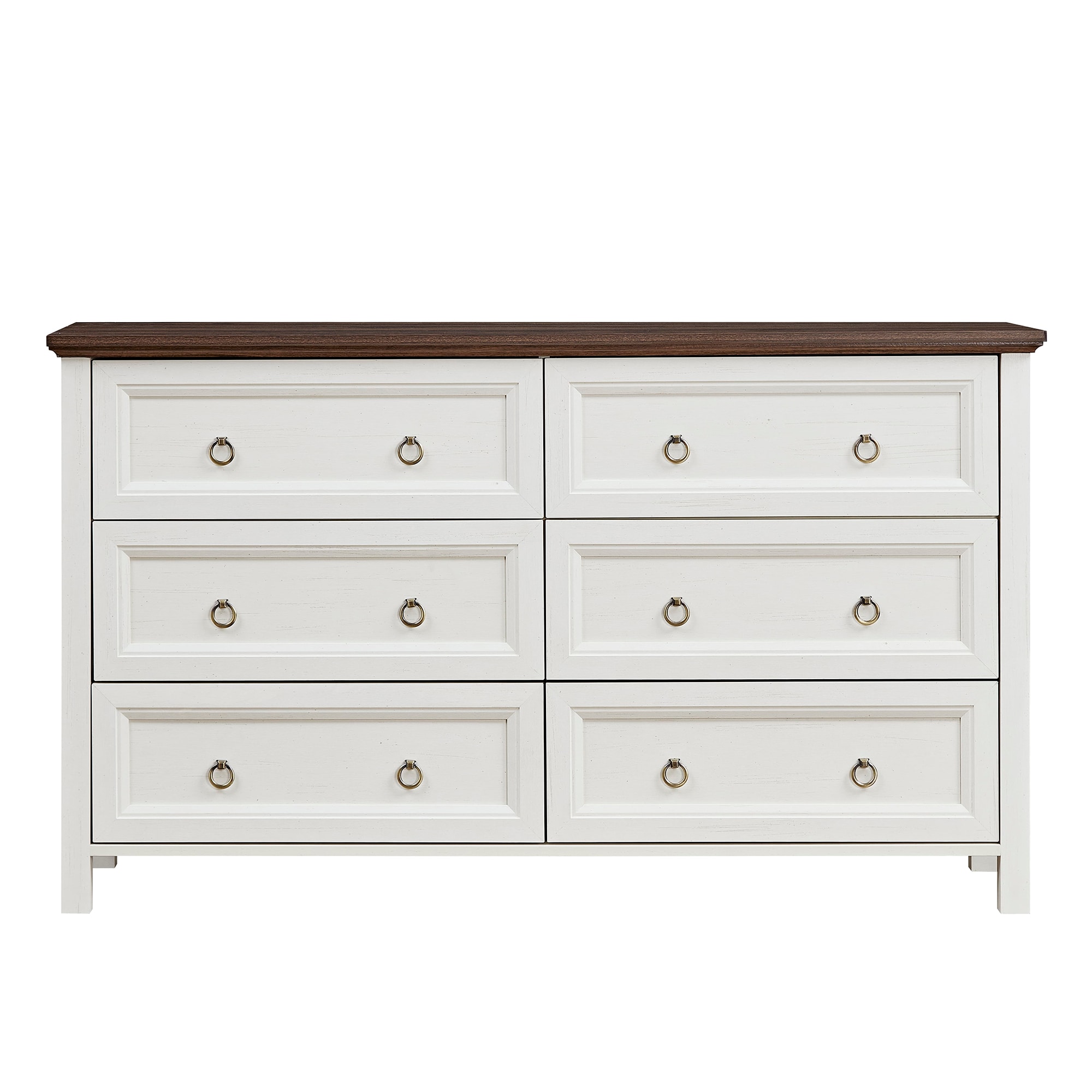 Bybafun YA4400062 White 6 -Drawer Standard dresser