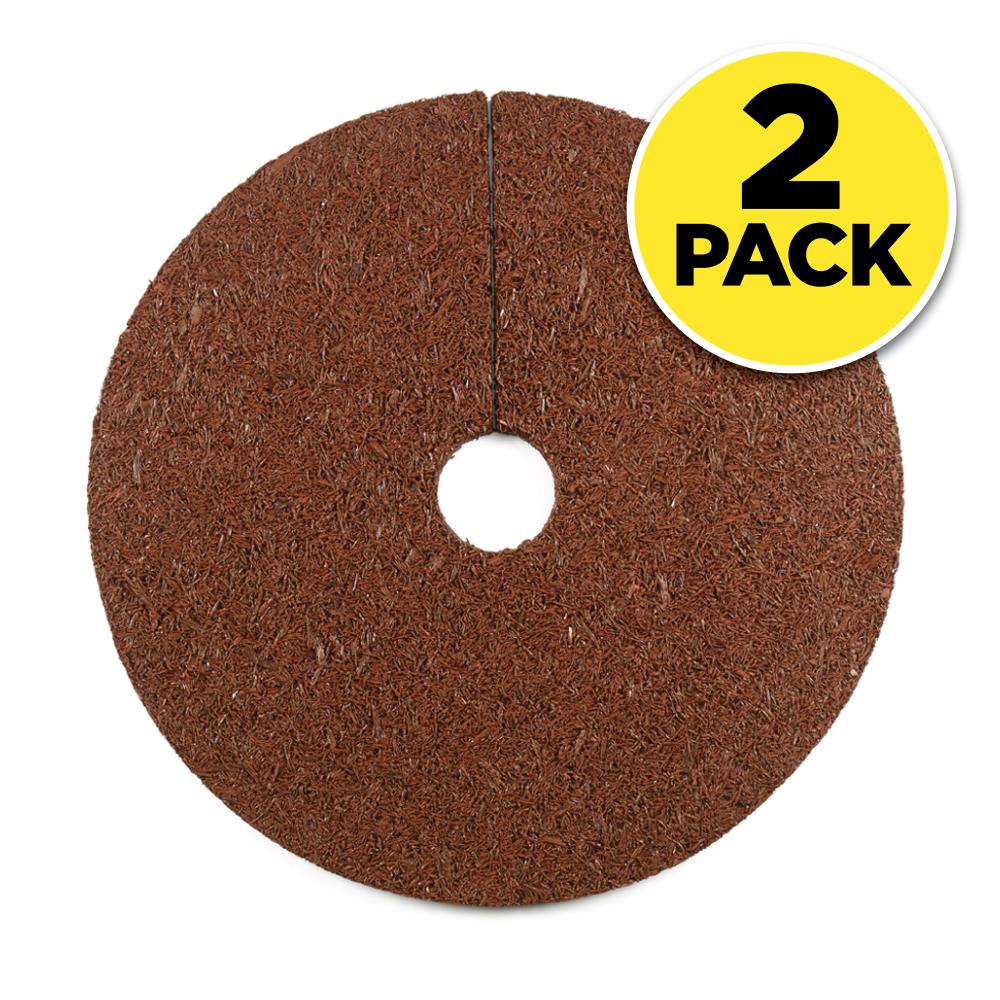 Rubberific LRT24RD2DS Red Rubber 24-in Tree Ring