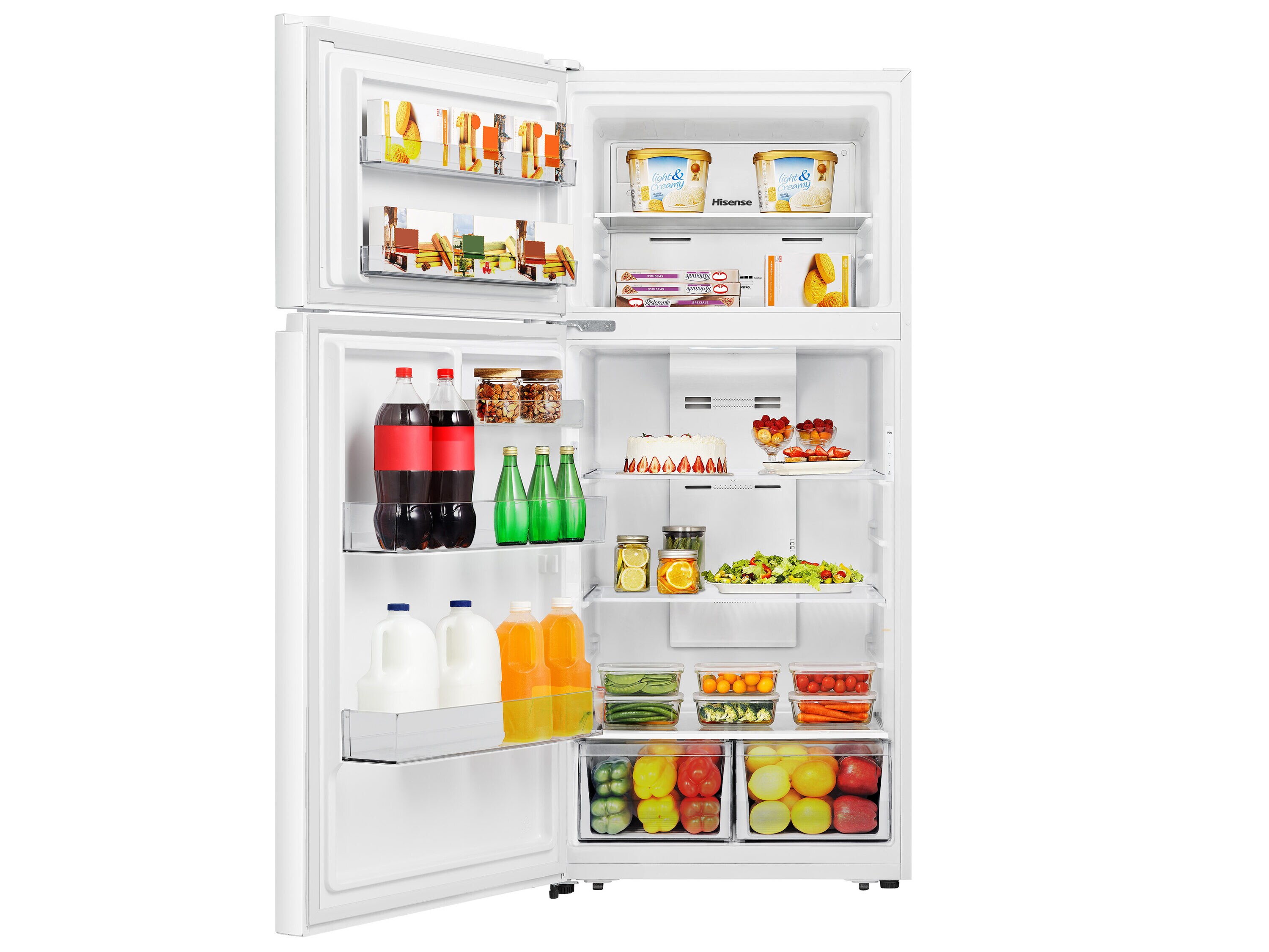 Hisense HRT180N6AWE Top-Freezer-Refrigerators - View #3