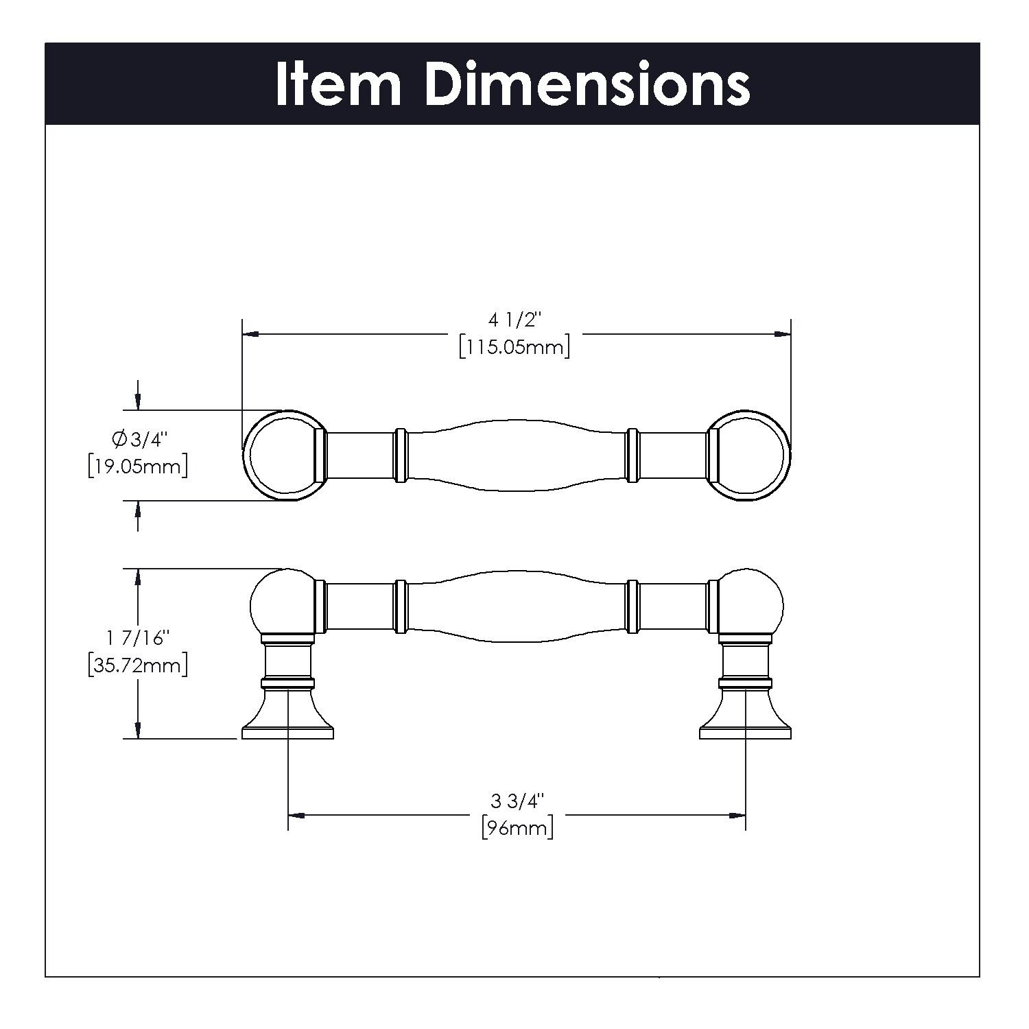 Belwith Keeler B076290-14 Cabinet-Pulls - View #4