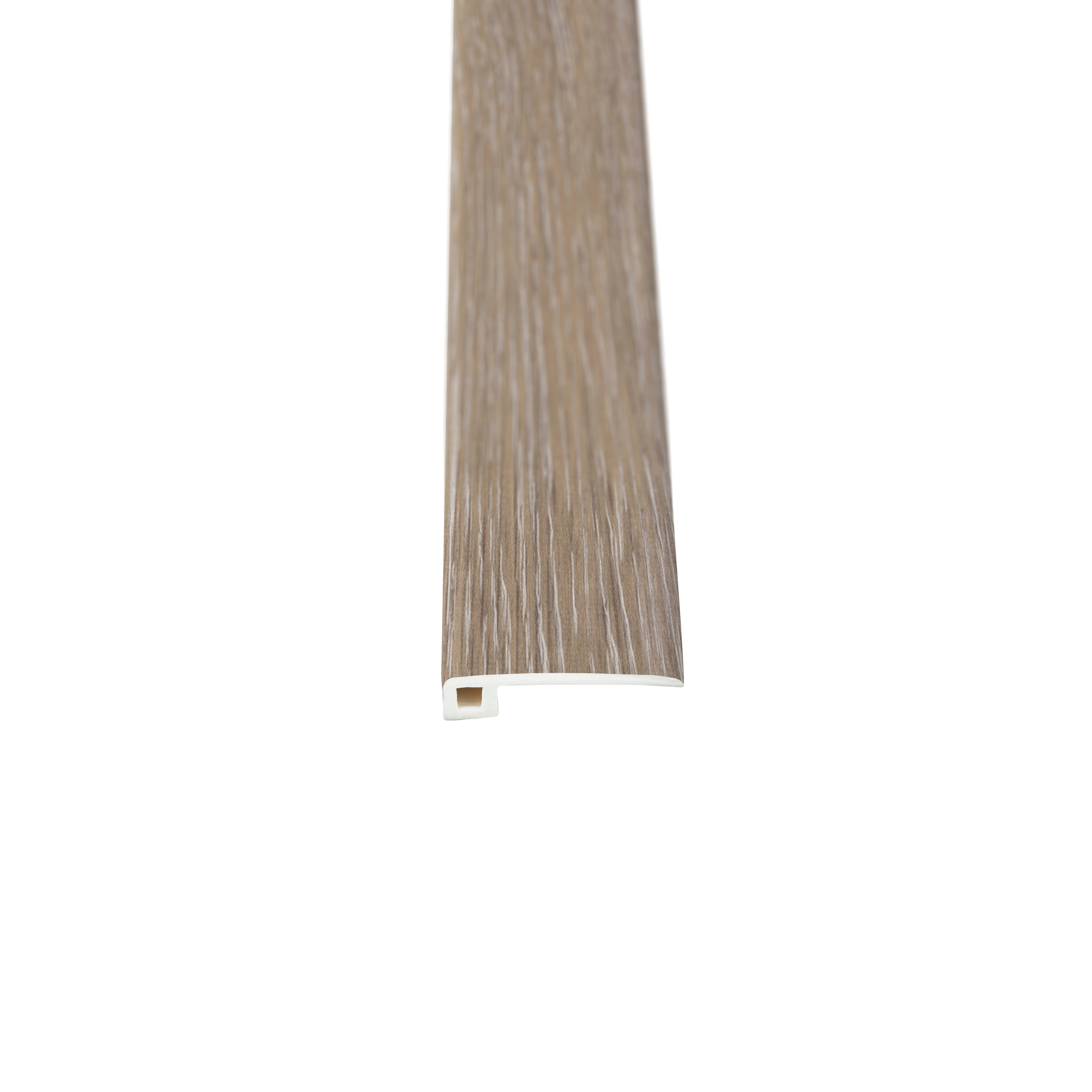 LVP - 1.38-in x 94.49-in Woodford Oak Plastic Threshold Floor Moulding
