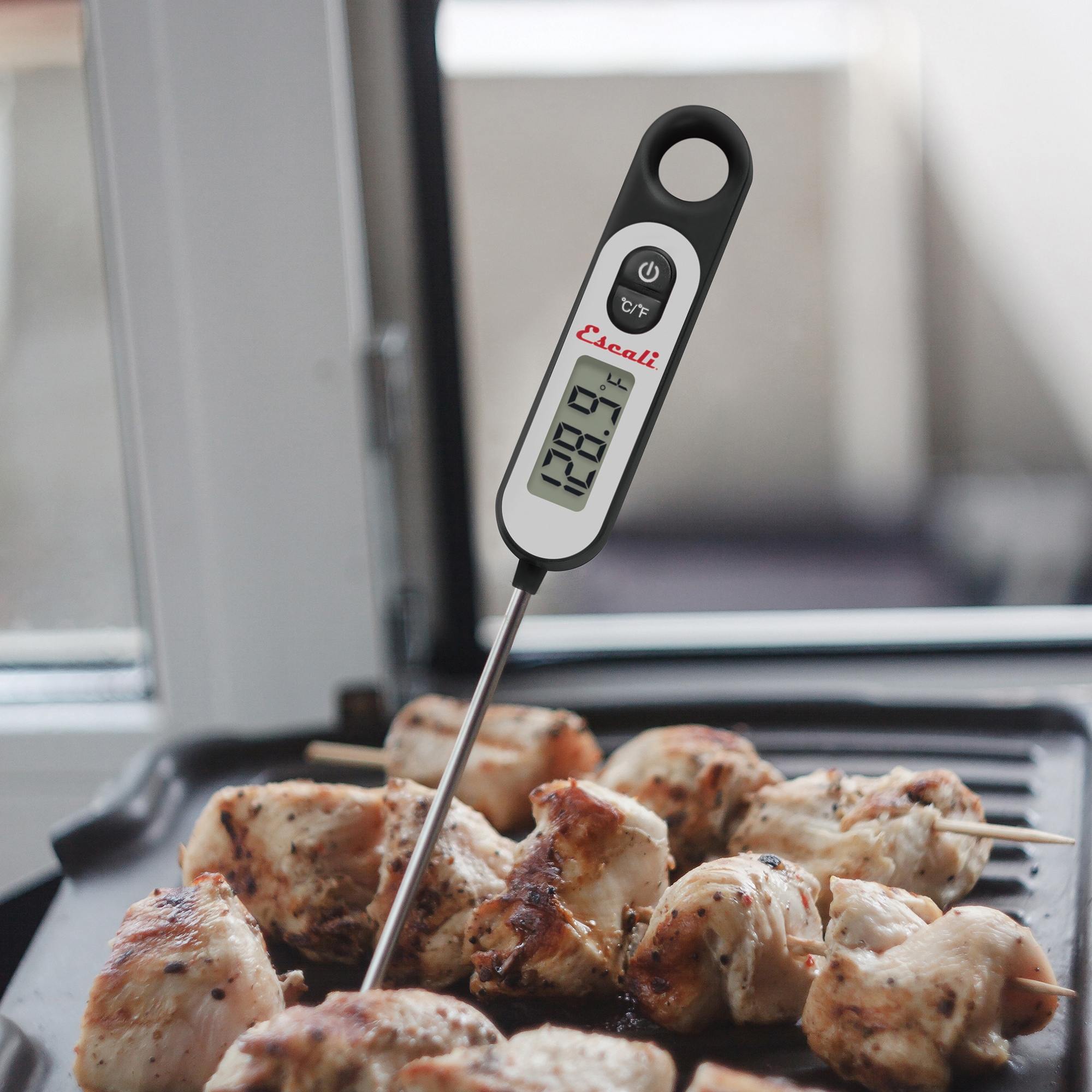 Escali Extra-Large Round Grill Thermometer - Clear Dial, Ideal Grill &  Searing Temperature Zones - For Direct Use on Cooking Surfaces in the Grill  Thermometers department at