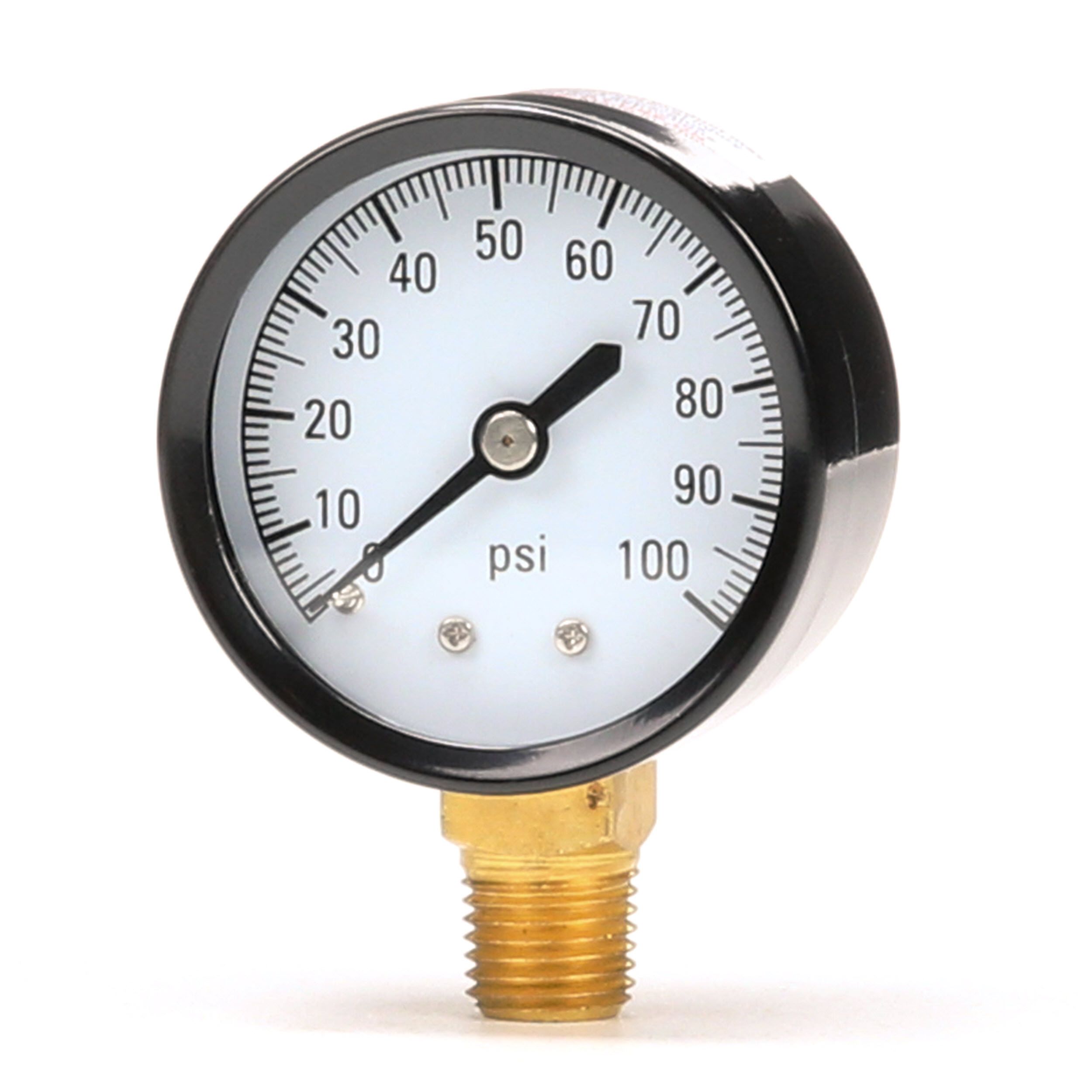 100 lb  Pressure gauge for water well submersible or jet pumps 