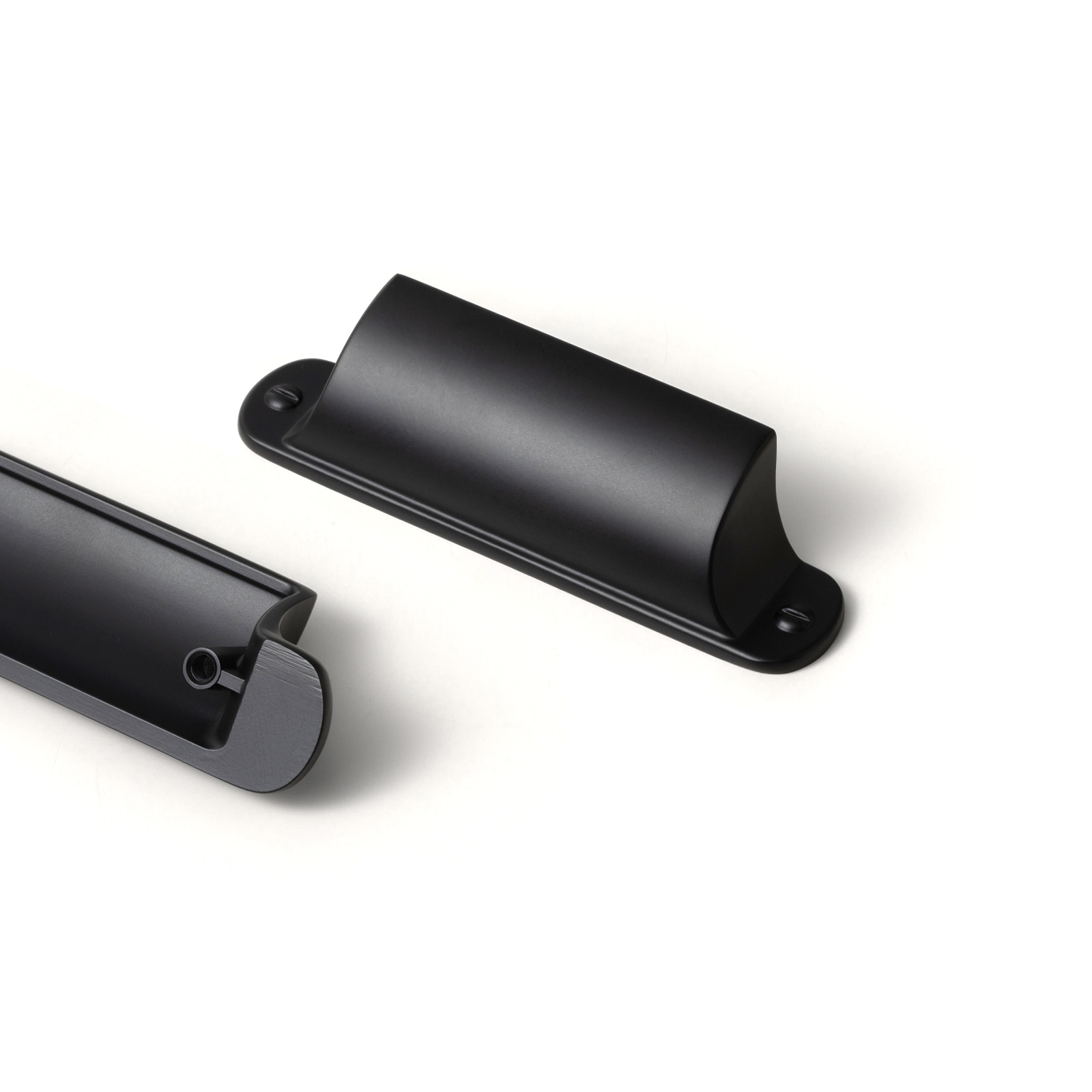 Miaokesen 9628B-64 2-1/2-in , 64mm Center to Center Matte Black Novelty Finger Drawer Pull 6 -Pack