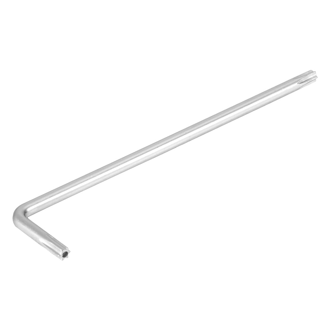 Unique Bargains S25072800UX9347 Long Tamper Proof Torx Star Key Bit Wrench L-Shape Nickel Plated T25