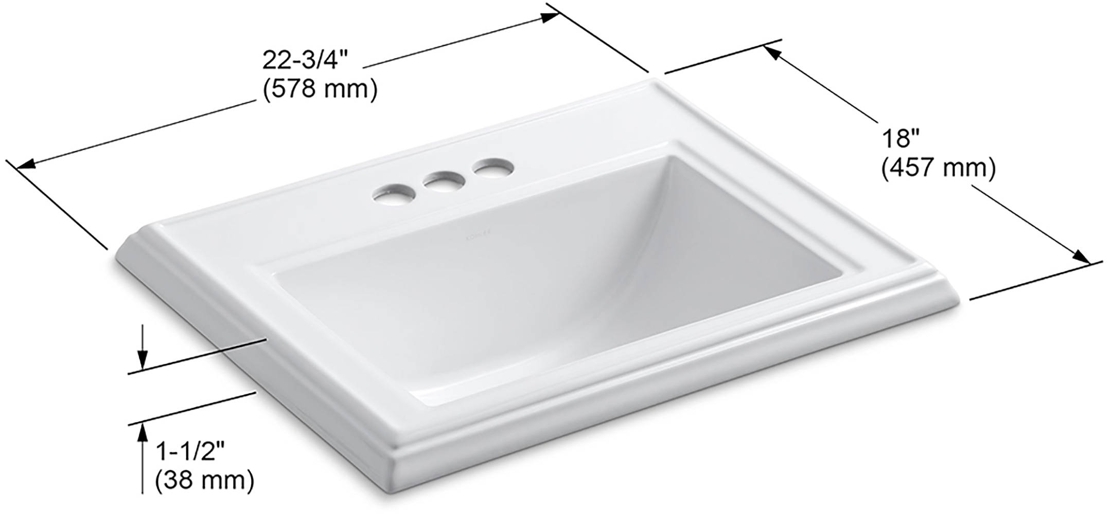 KOHLER 2241-4-0 Bath-Sink - View #4