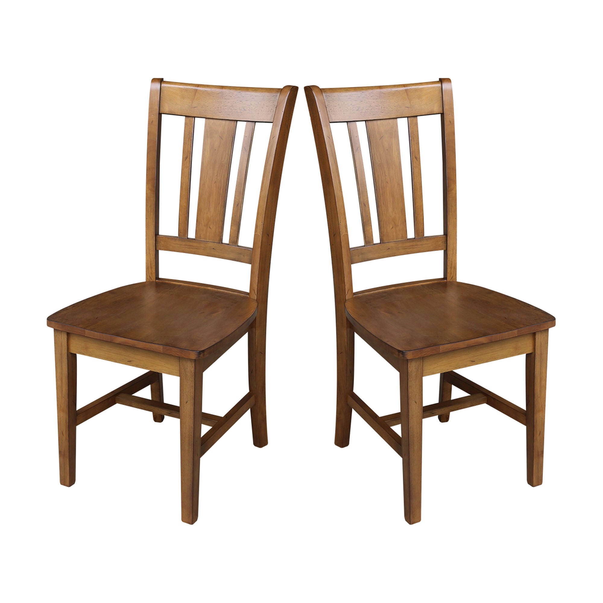 International Concepts C59-10P Set of 2 Traditional Dining Side Chair (Wood Frame)