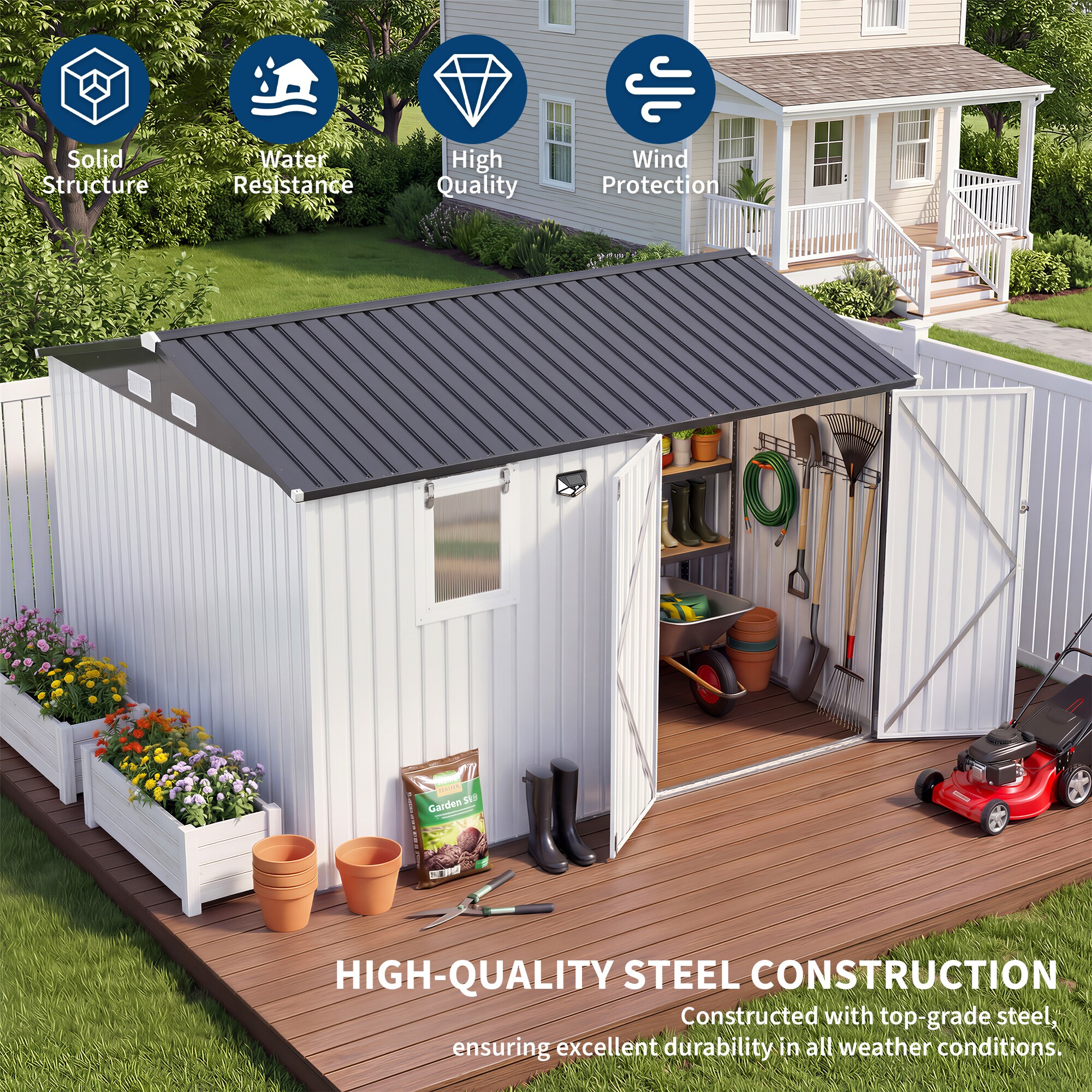 Garvee BZI60HY8K1N0LC3 Metal-Storage-Buildings-Sheds - View #7