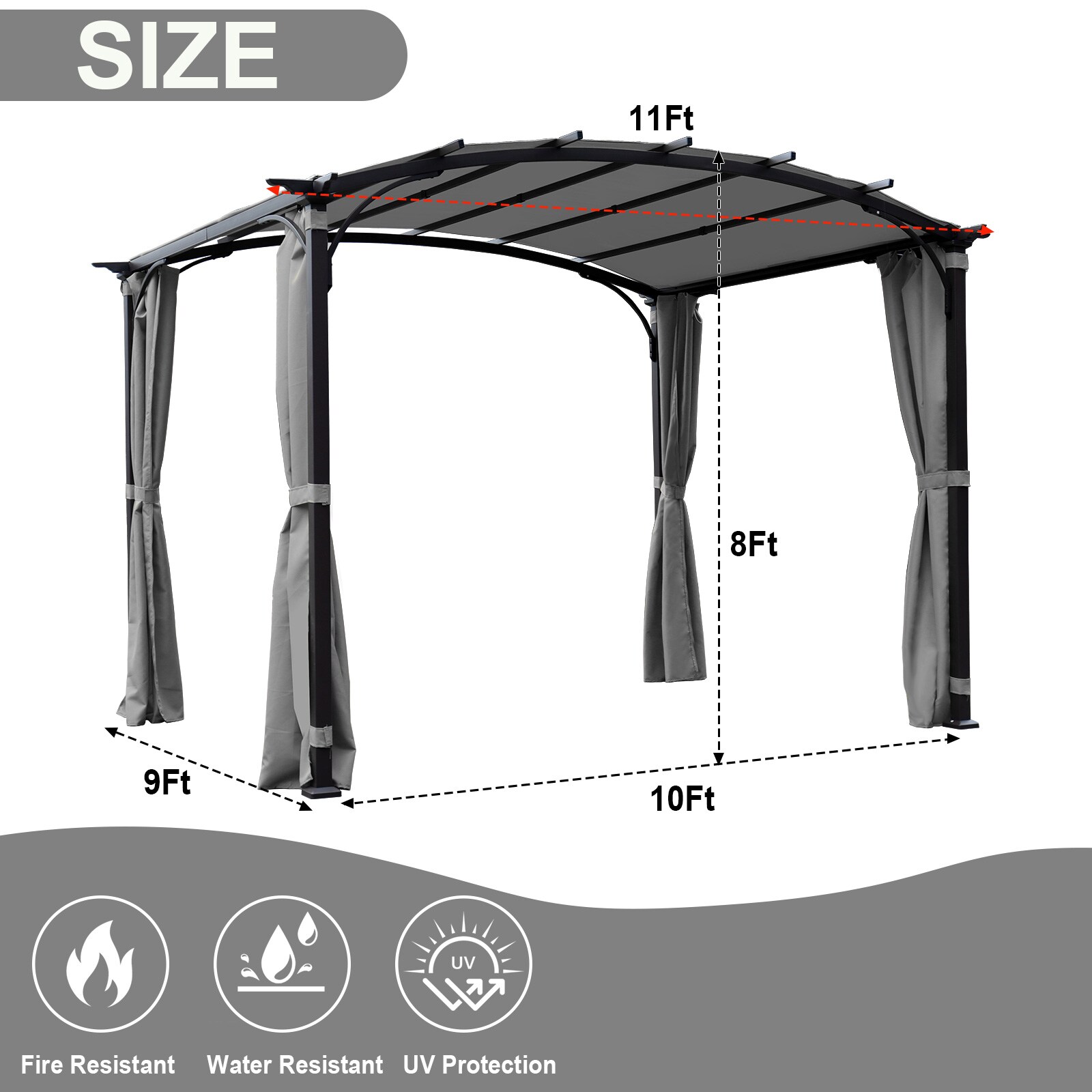 JIMSMAISON BOBYCG01GR Pergolas-2 - View #3