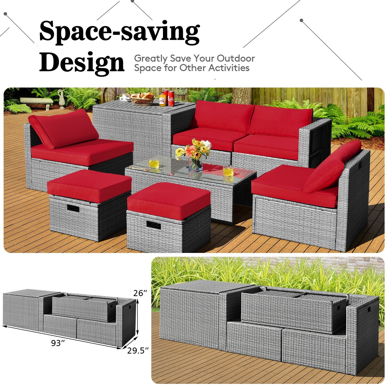 Volenca VOL-SDQ1P1 Patio-Sofas-Daybeds - View #9