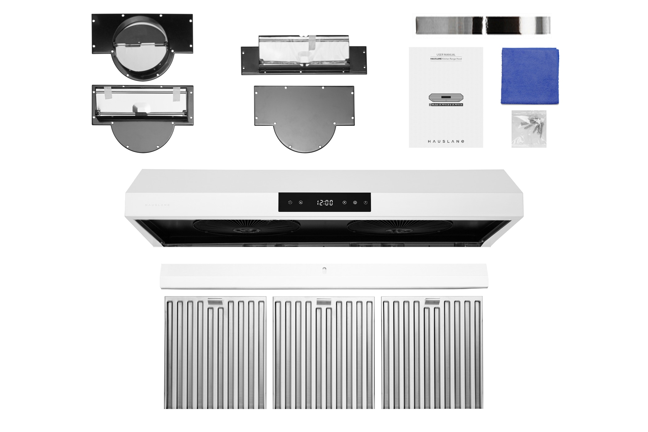 Hauslane UC-PS18WHT-36 Undercabinet-Range-Hoods - View #10