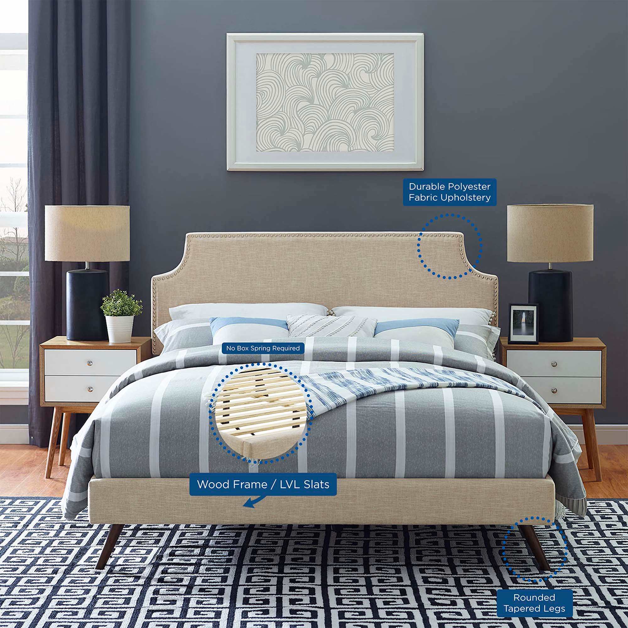 Modway MOD-5947-BEI beds - View #3