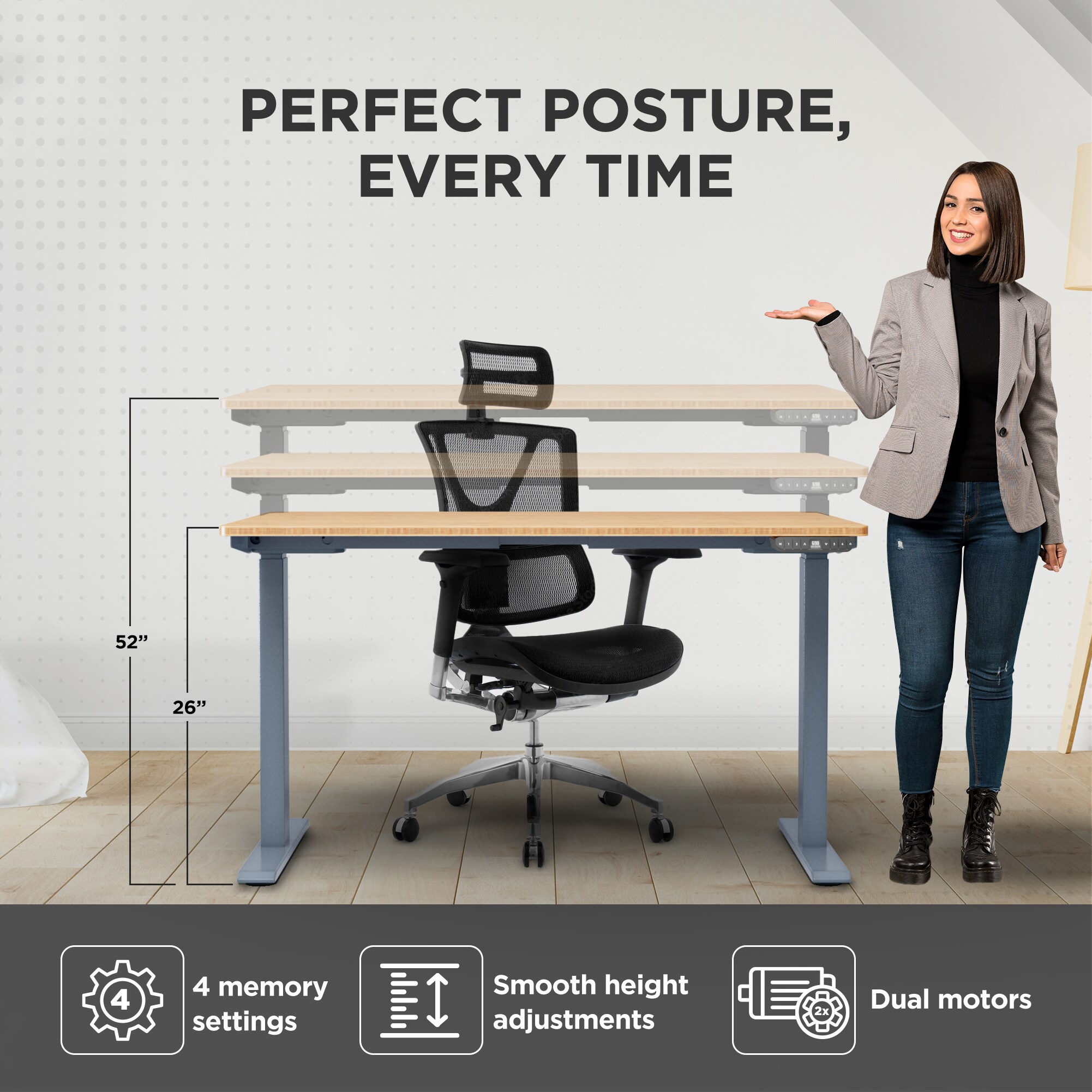 Uncaged Ergonomics RUGB desks - View #4