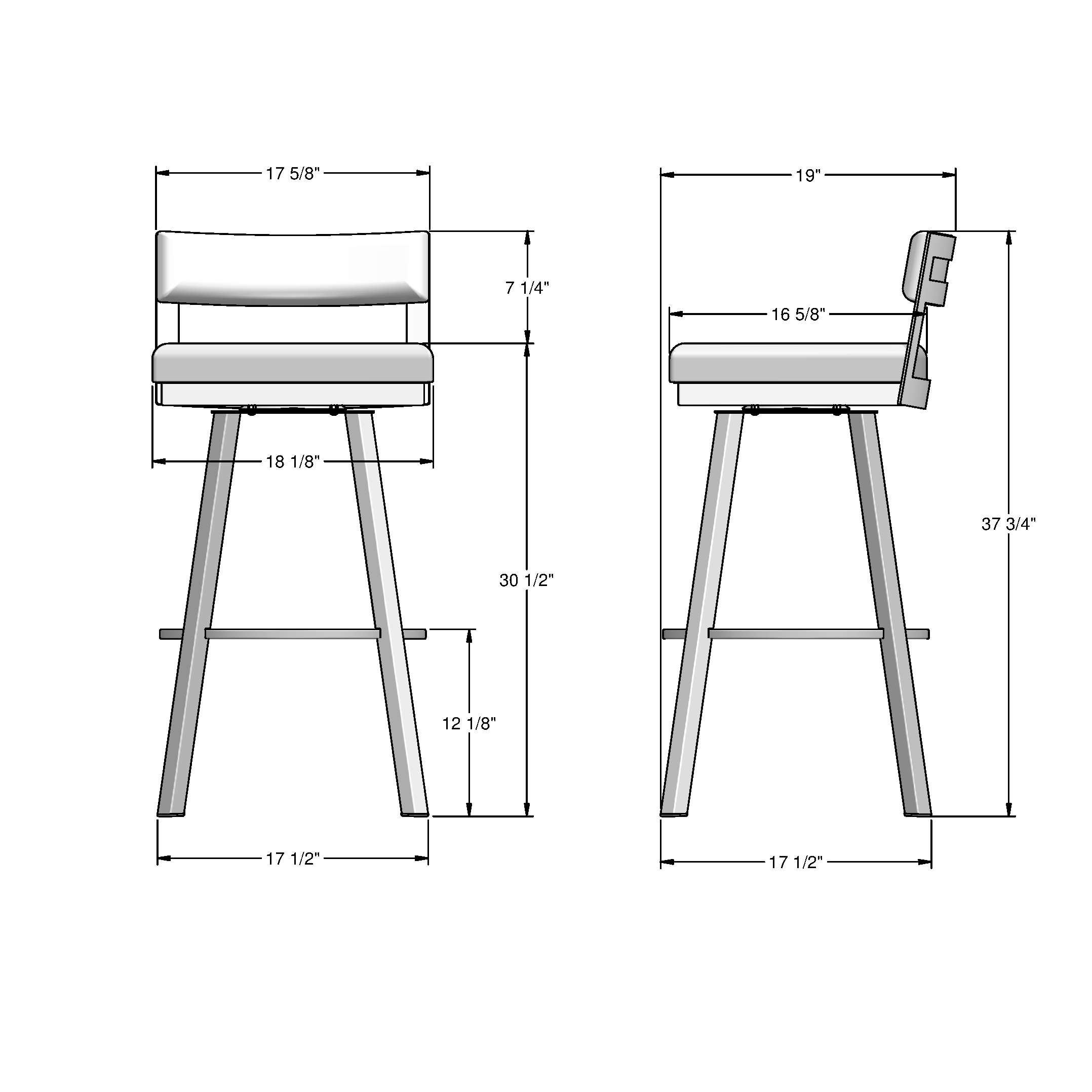 Amisco 44443-30WE/1B53KGF4 stools - View #5