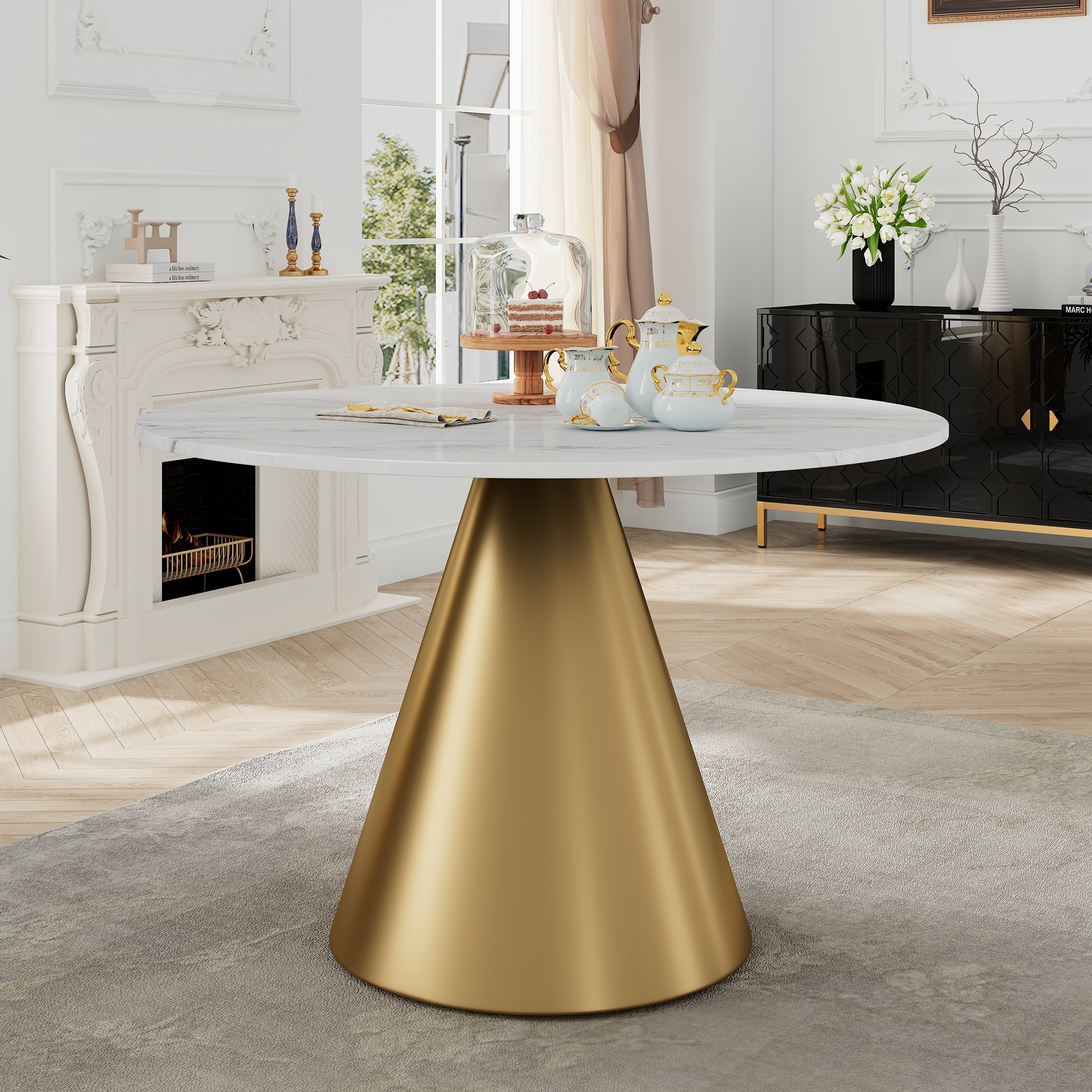 Clihome CL-RT3-BWHBG Dining-Tables - View #6