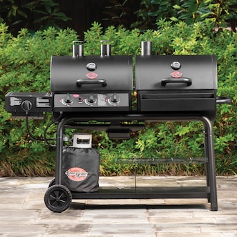 tag et billede Kirurgi Shipley Char-Griller Duo Black Dual-function Combo Grill in the Combo Grills  department at Lowes.com