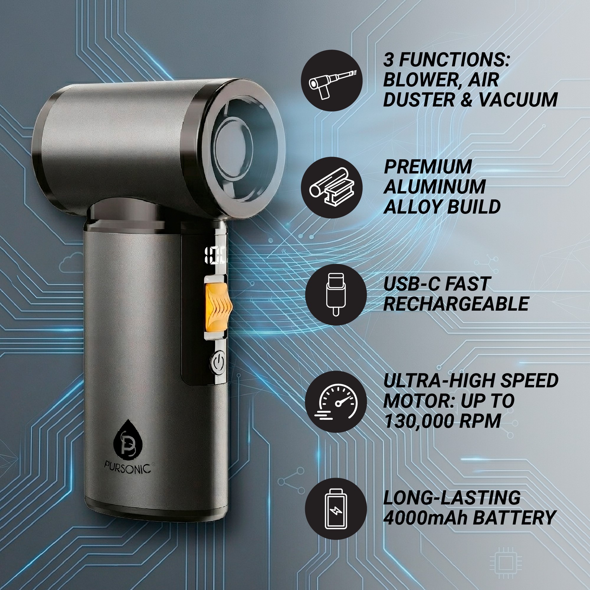 Pursonic ABDV130 Handheld-Vacuums - View #2