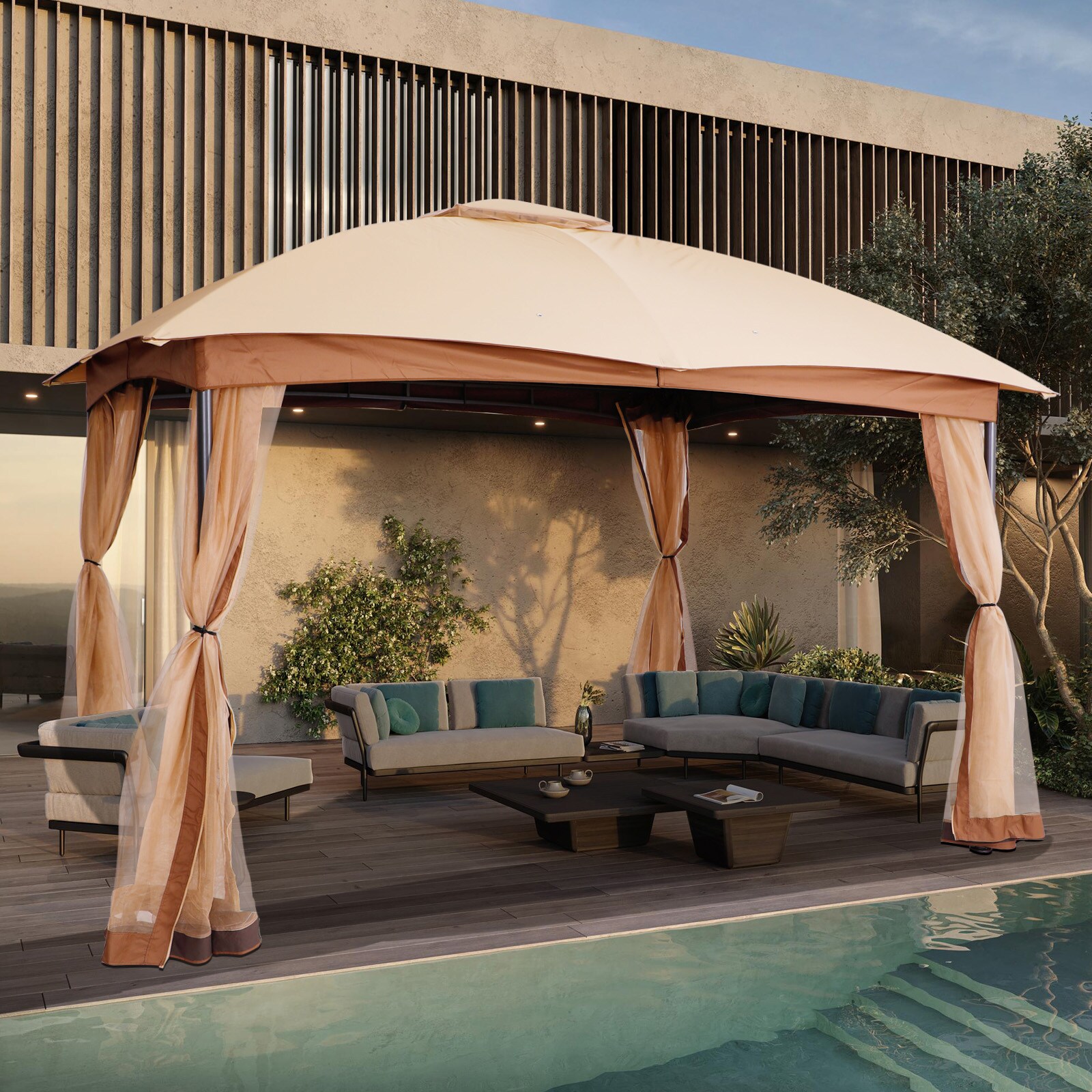 StarEcho GAZ007MK Wood-Resin-Gazebos - View #5