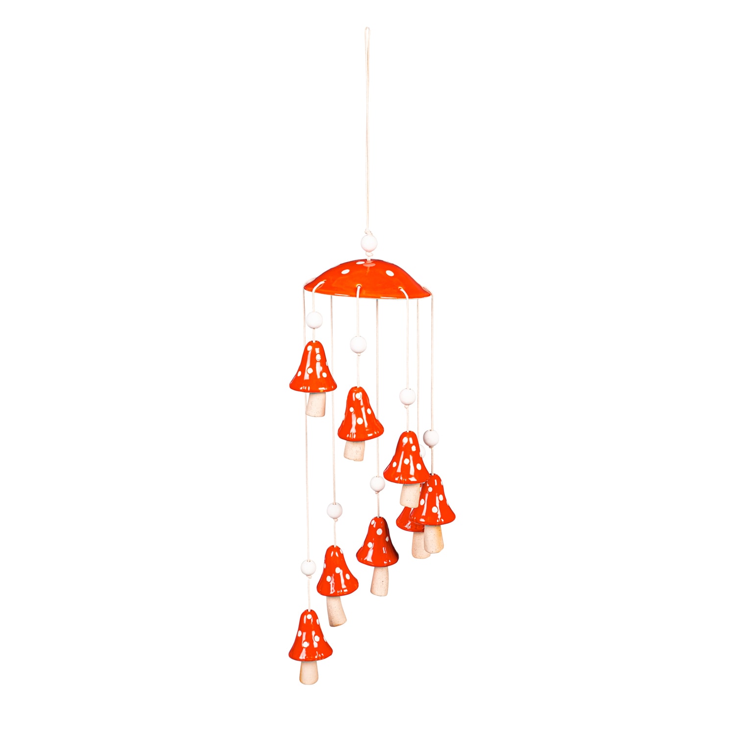 Evergreen 8HDG050 27.56-in Red Metal Natural Wind Chime