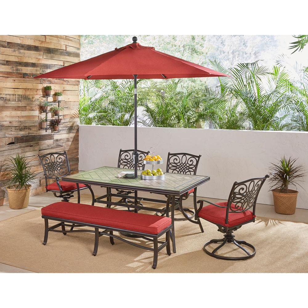 Hanover MONDN6PCSW4BN-R-SU Patio-Dining-Sets - View #8