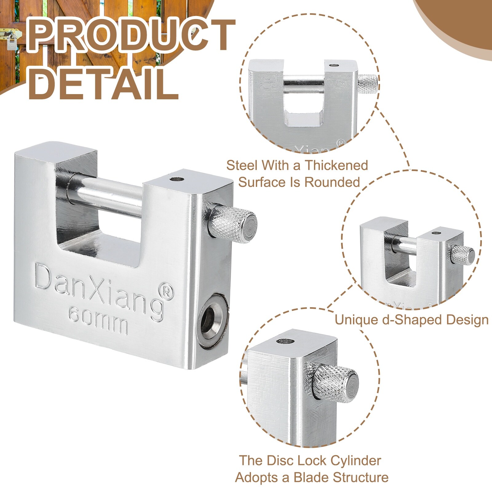 PATIKIL S26020200UX9856 Padlocks-Locks-Cables - View #3